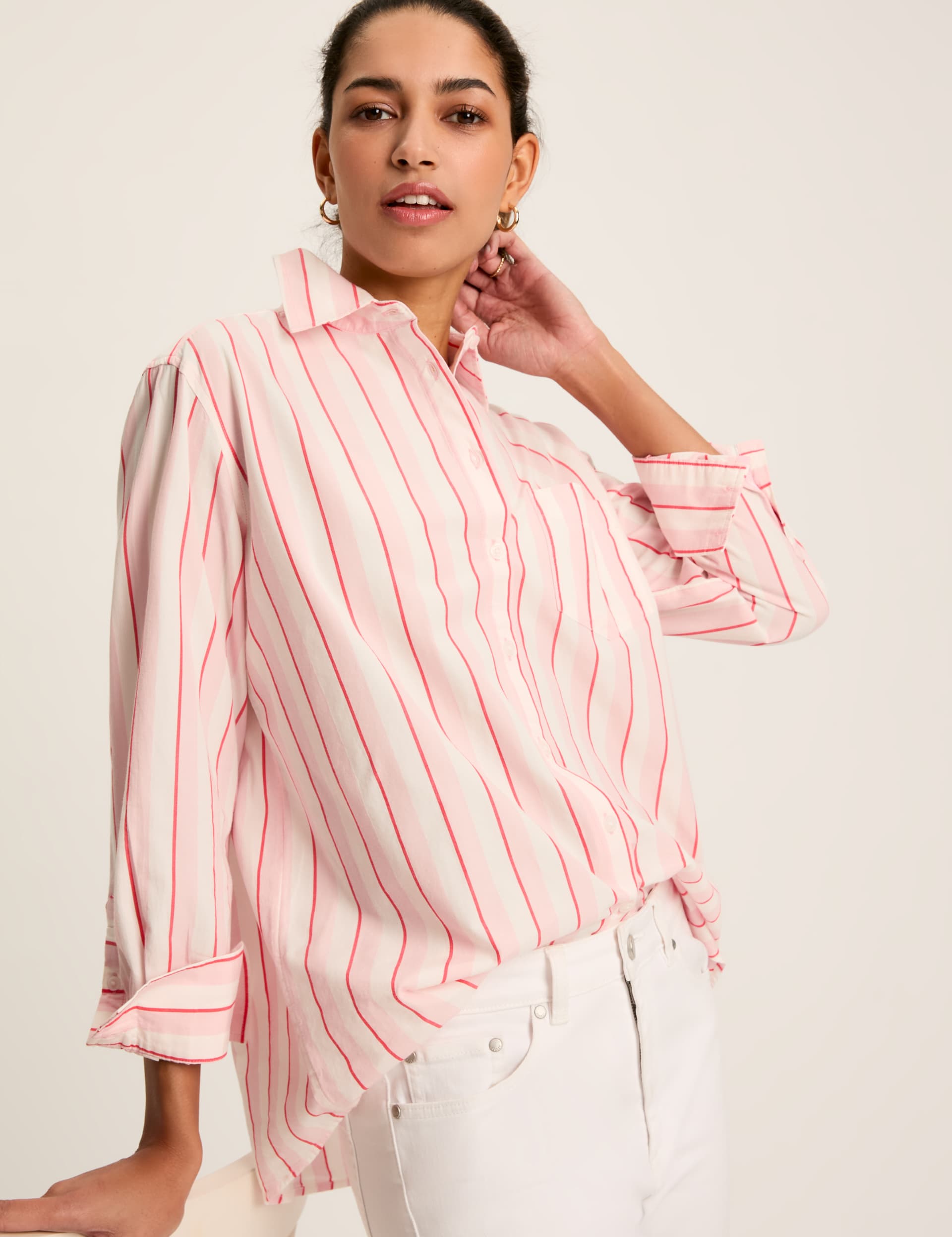 Joules Women's Pure Cotton Striped Shirt