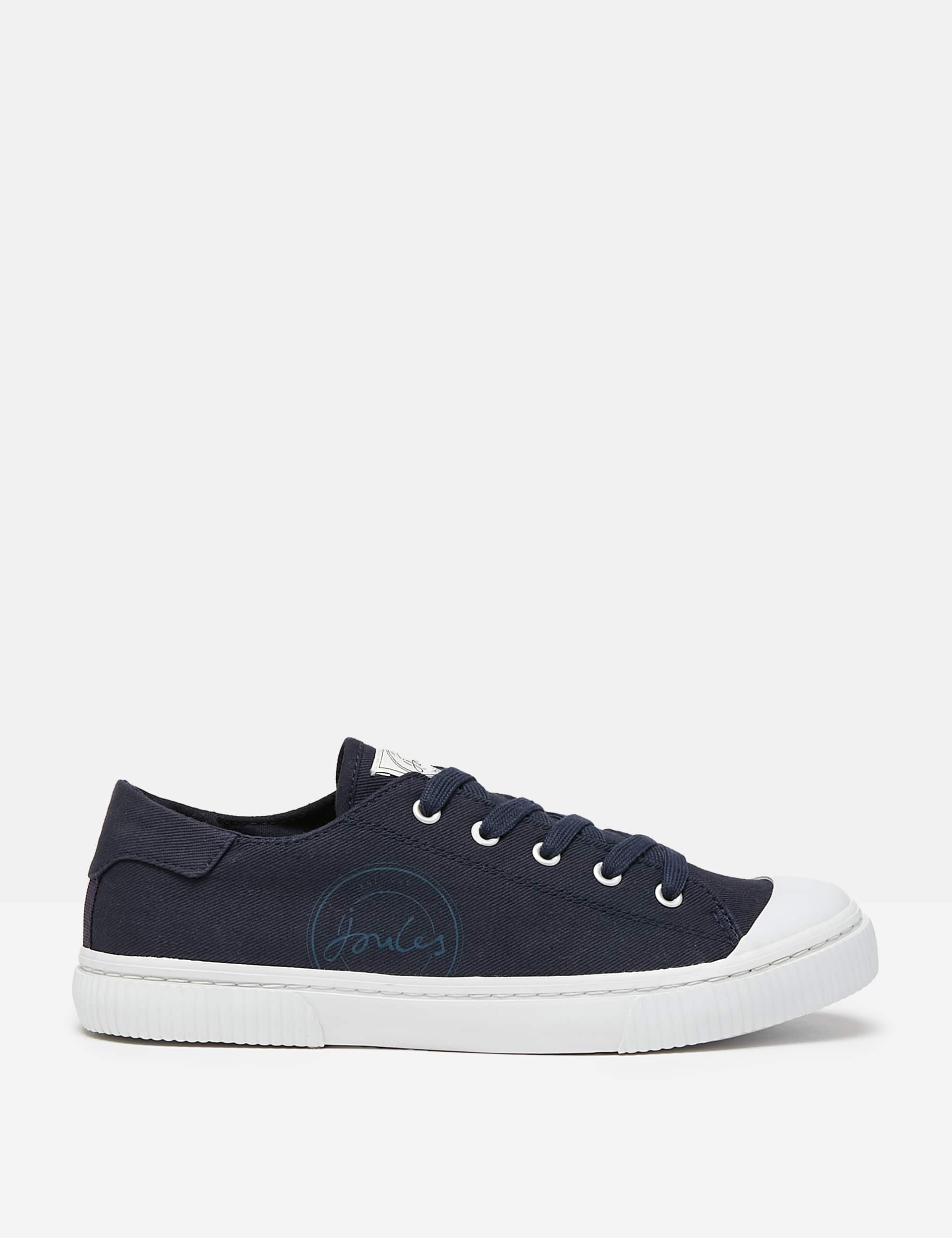 Joules Women's Lace Up Trainers - 4 - Navy, Navy,Green,White,Pink