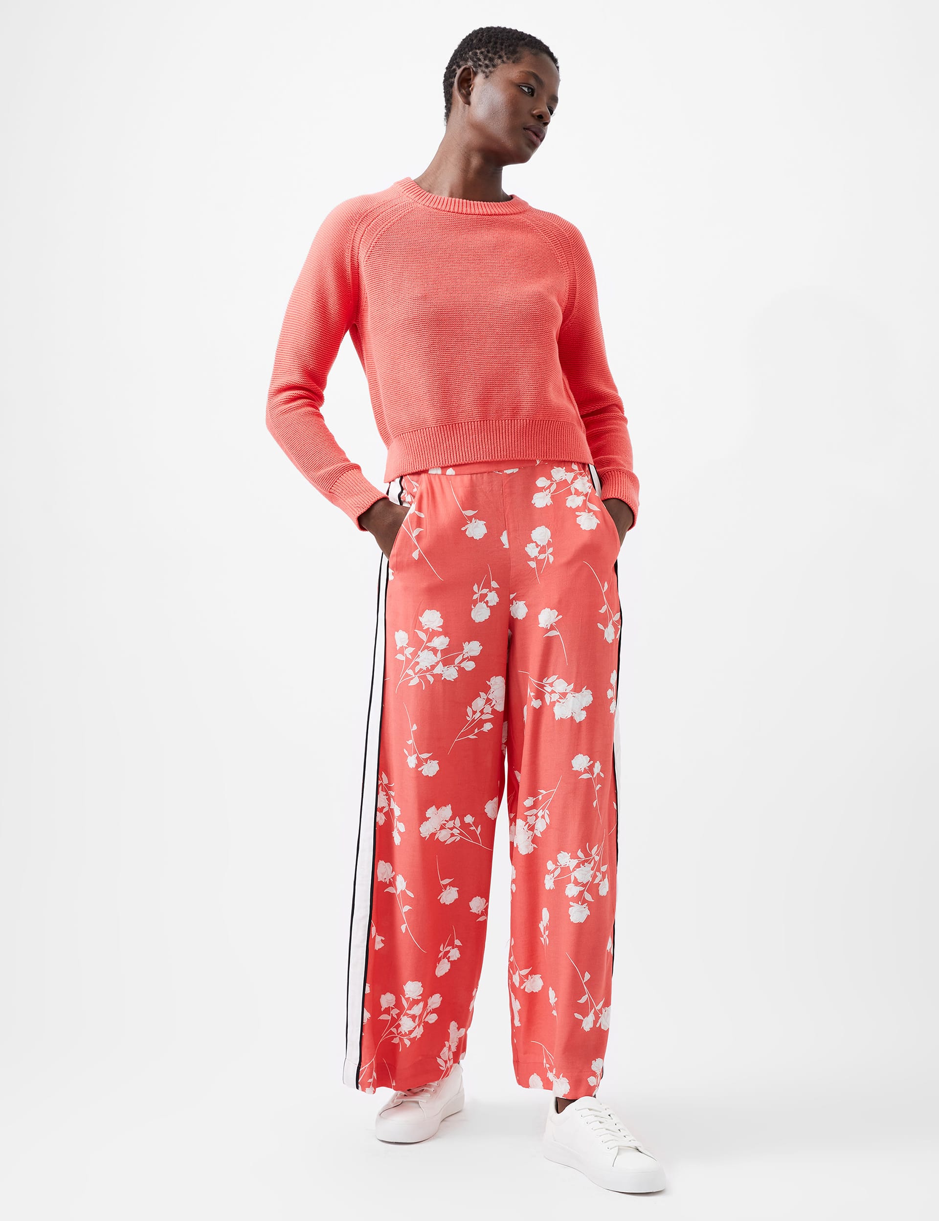 French Connection Women's Pure Cotton Textured Jumper