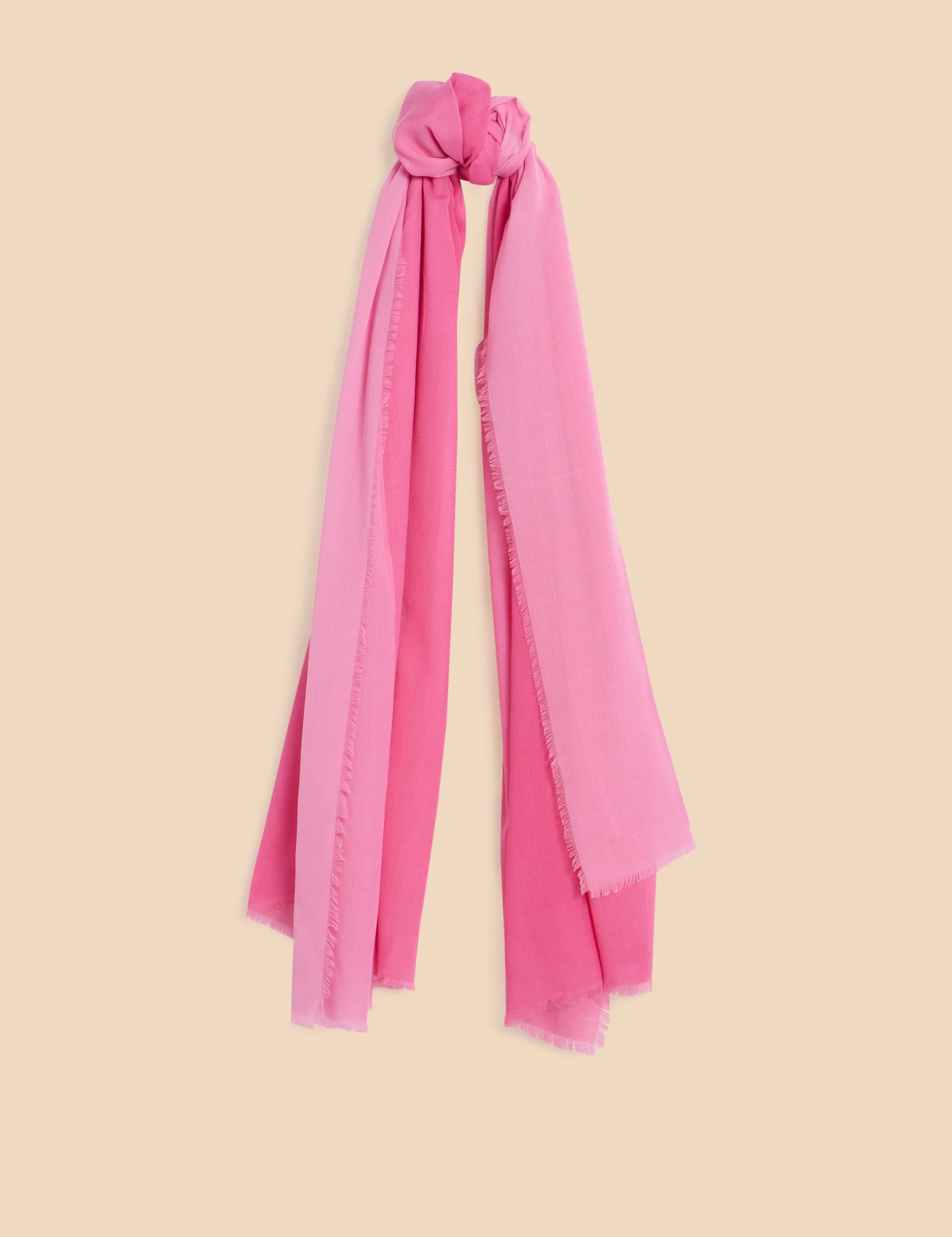 White Stuff Women's Oversized Woven Scarf - Pink, Pink