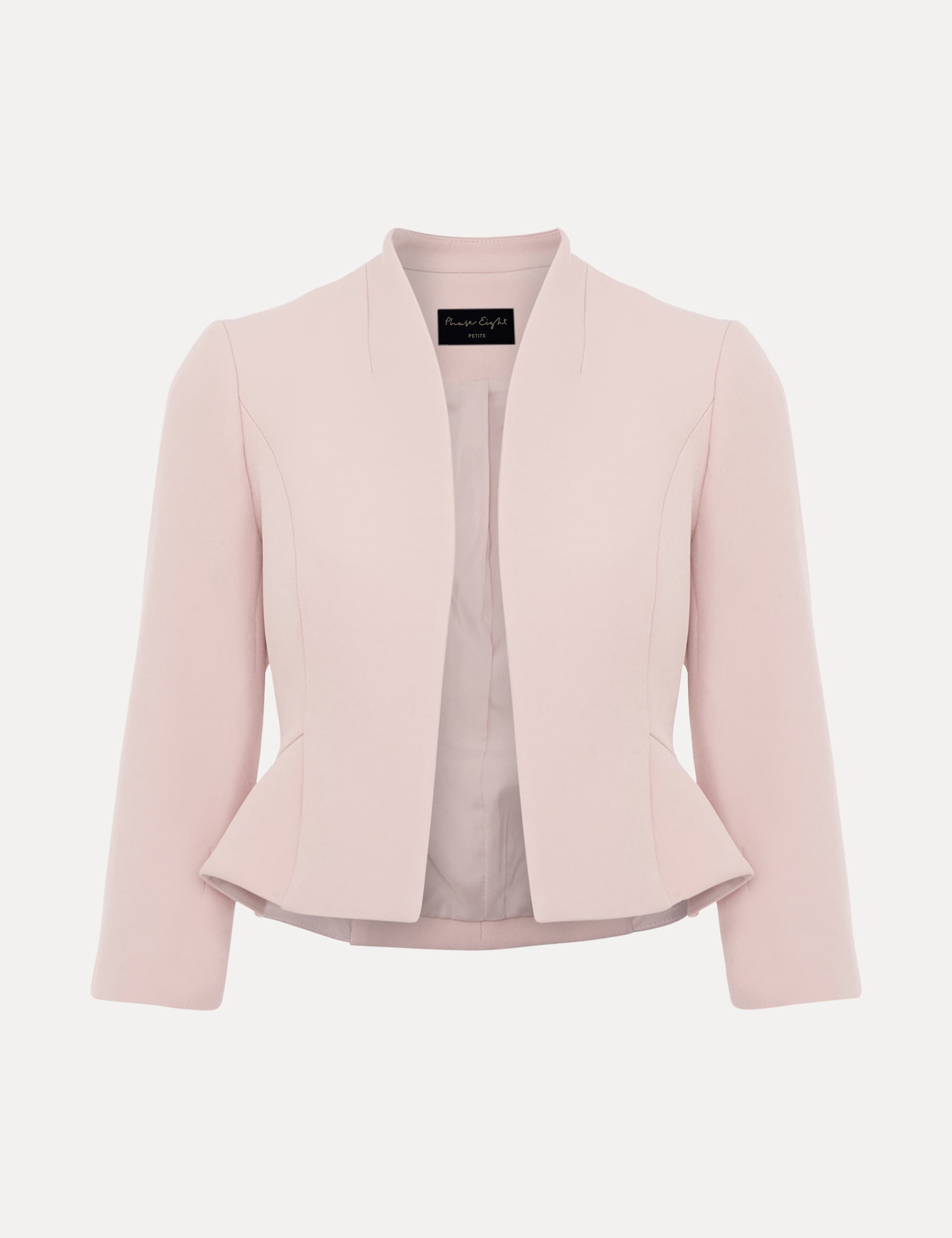 Phase Eight Women's Collarless Short Jacket - 12PET - Light Pink, Light Pink