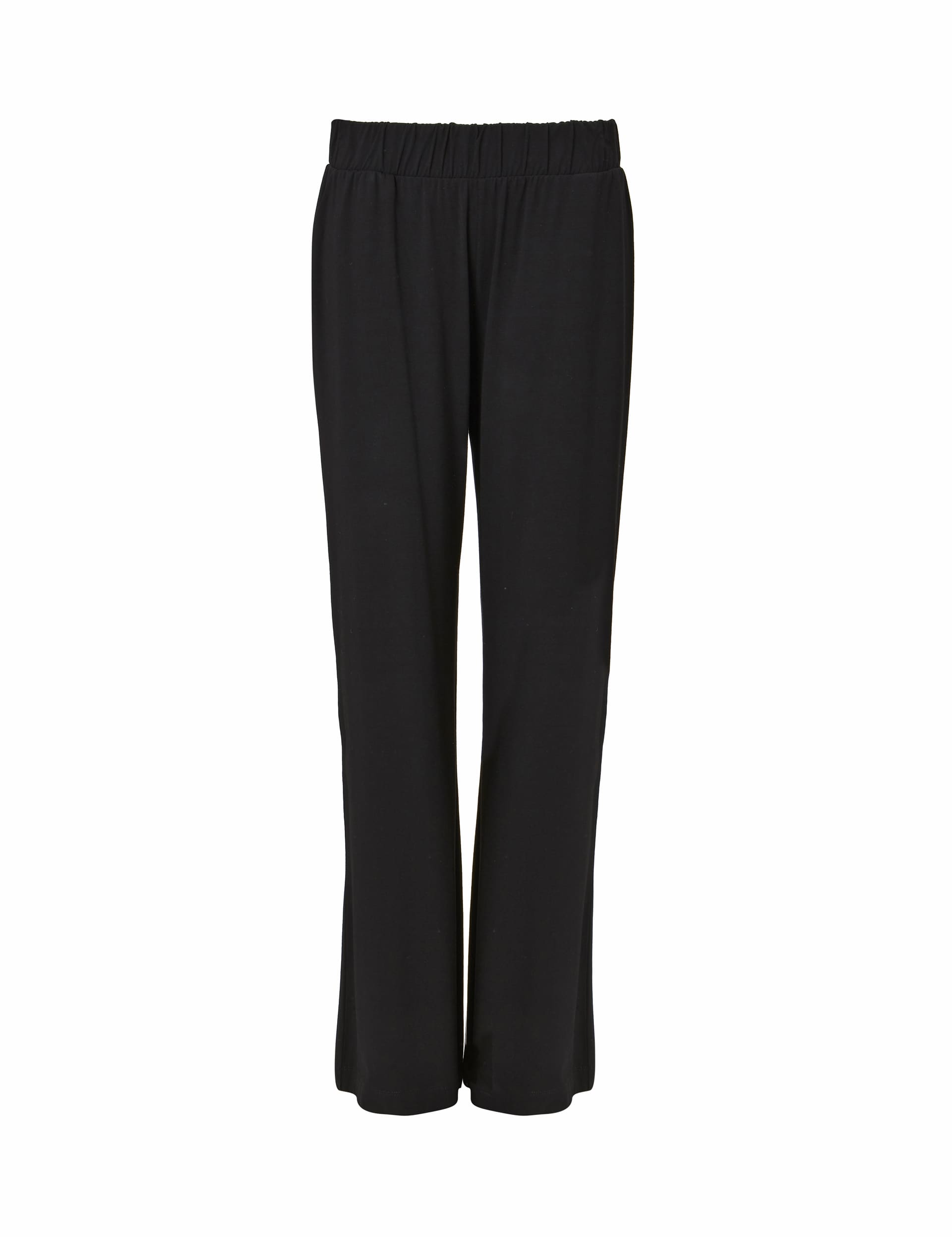 Baukjen Women's Elasticated Waist Wide Leg Trousers - 12 - Black, Black