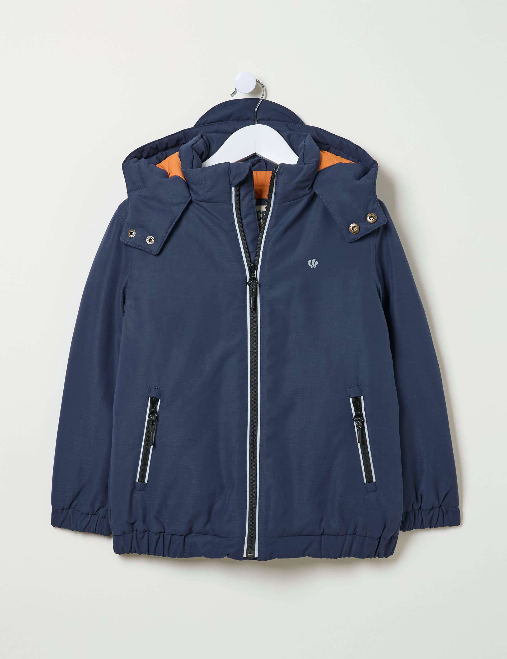 Fatface Boys Hooded Puffer Jacket (3-13 Yrs) - 6-7 Y - Navy, Navy