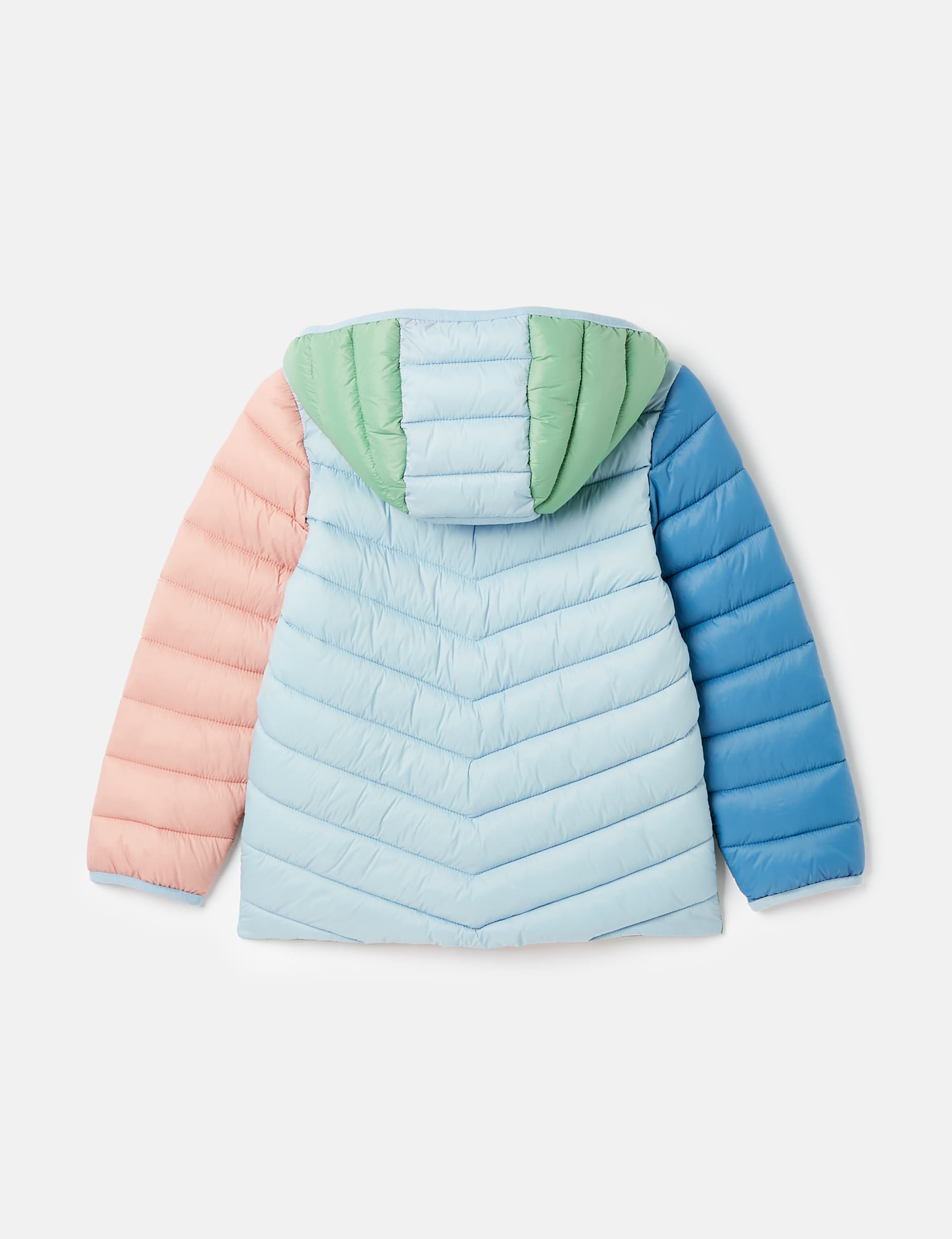 Joules Girls Colour Block Padded Coat (2-12 Yrs) - 4y - Multi, Multi