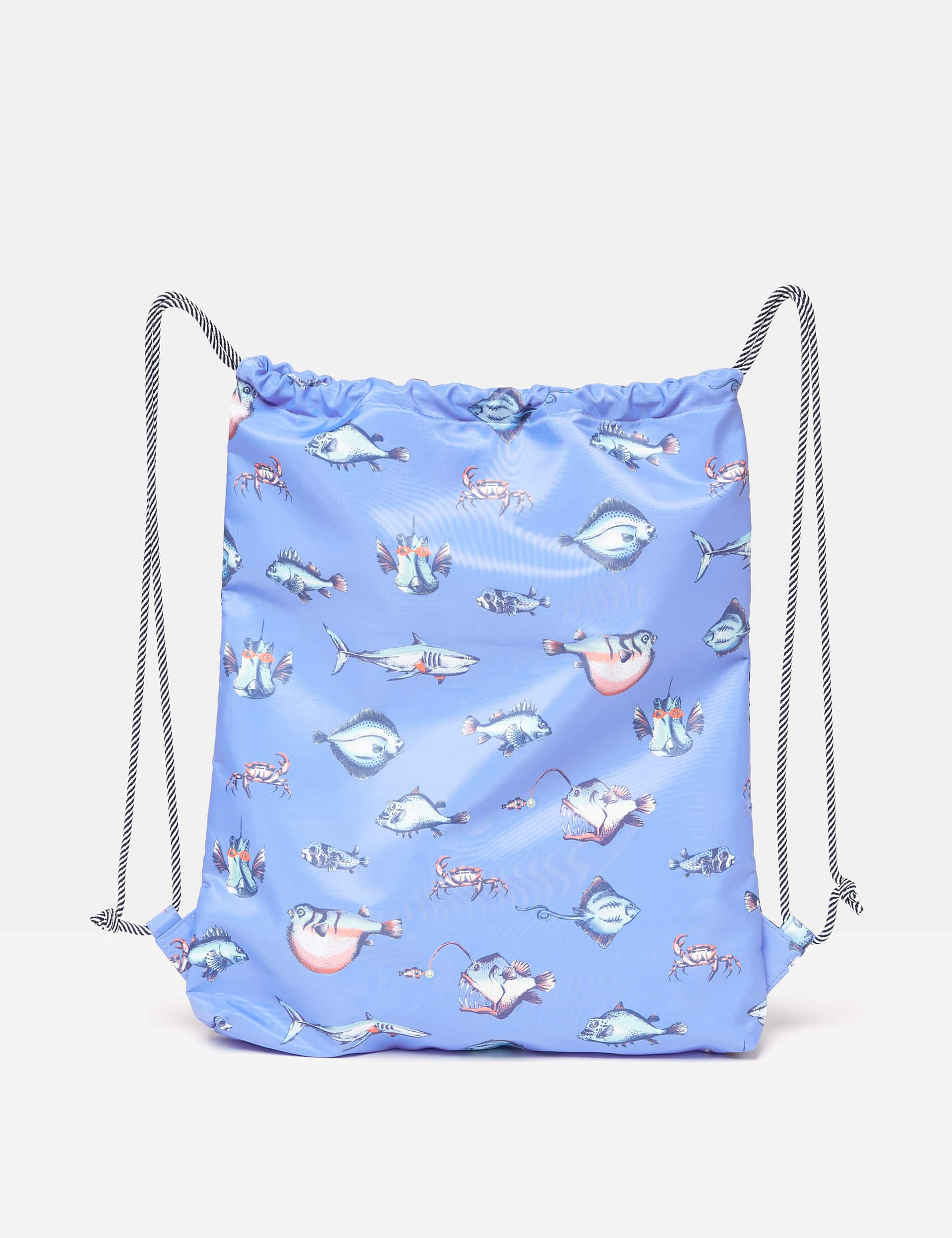 Joules Boys Sea Print Drawstring Bag