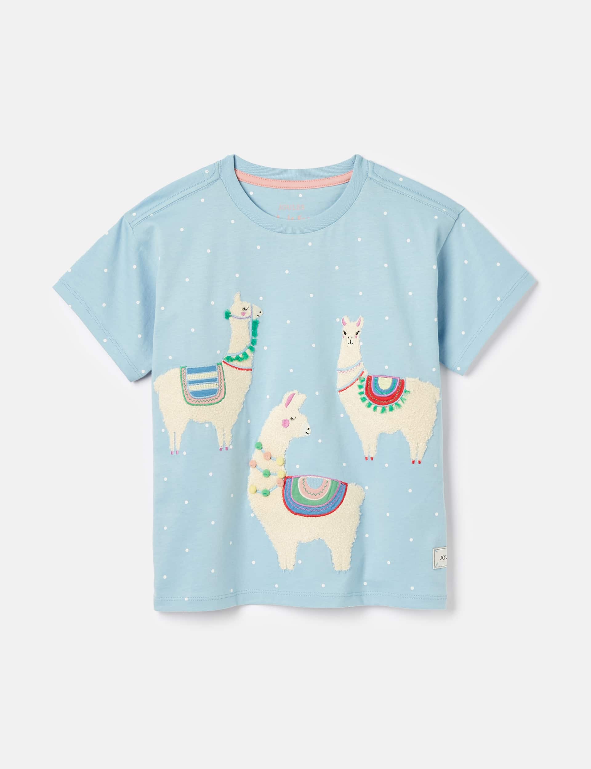 Joules Girls Pure Cotton Applique T-Shirt (2-8 Yrs)