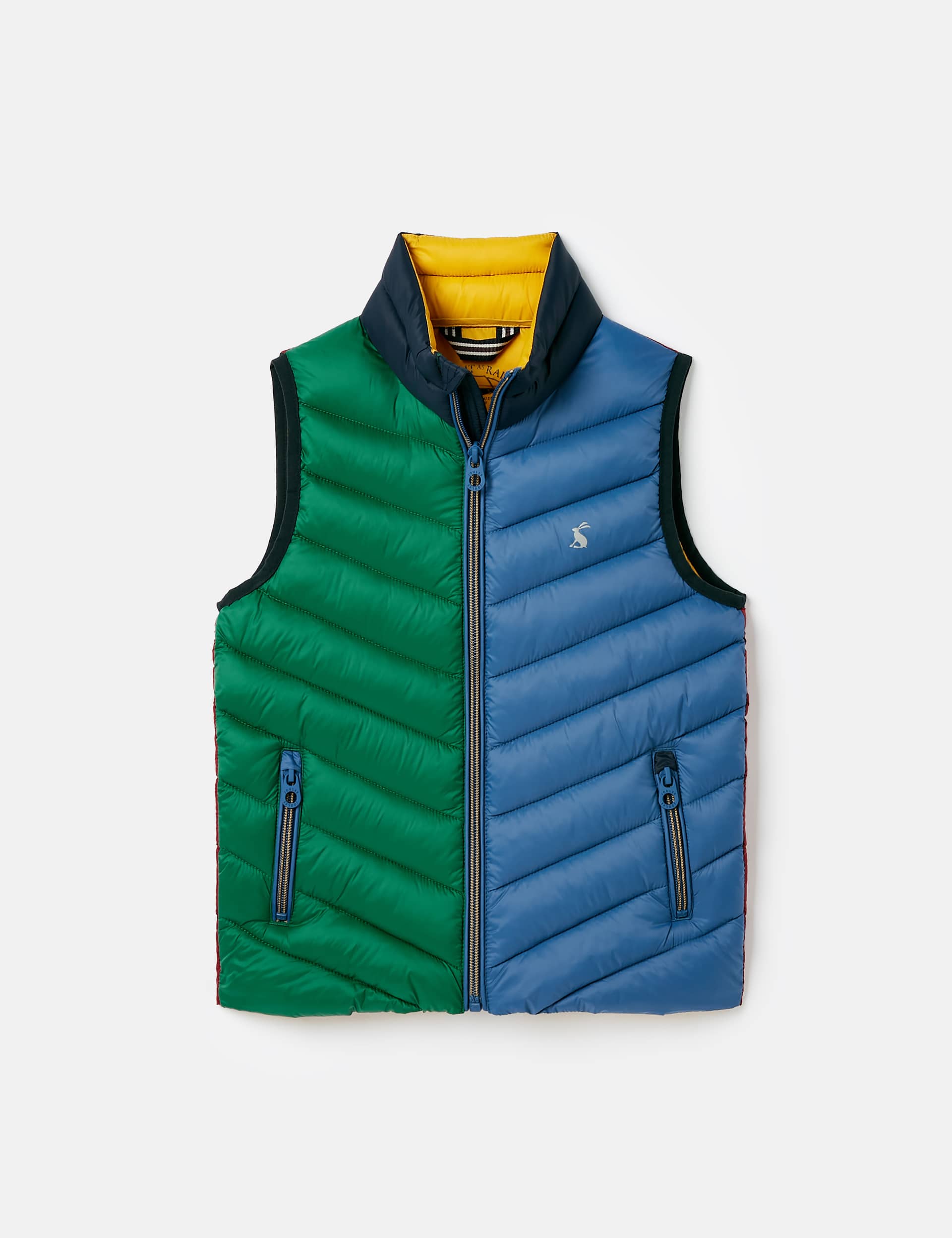 Joules Boys Colour Block Padded Gilet (2-12 Yrs) - 9y - Multi, Multi