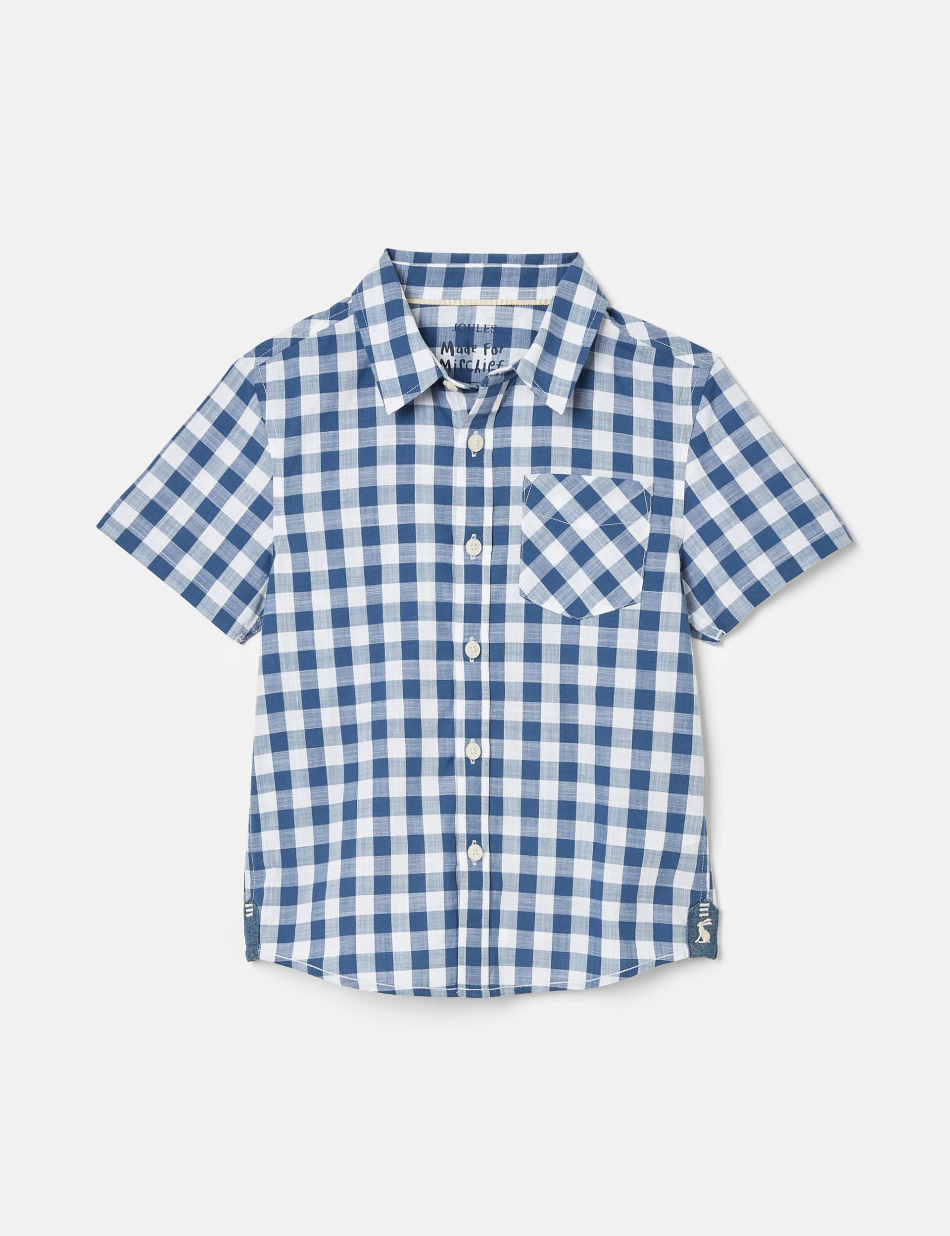 Joules Boys Pure Cotton Checked Shirt (2-12 Yrs)