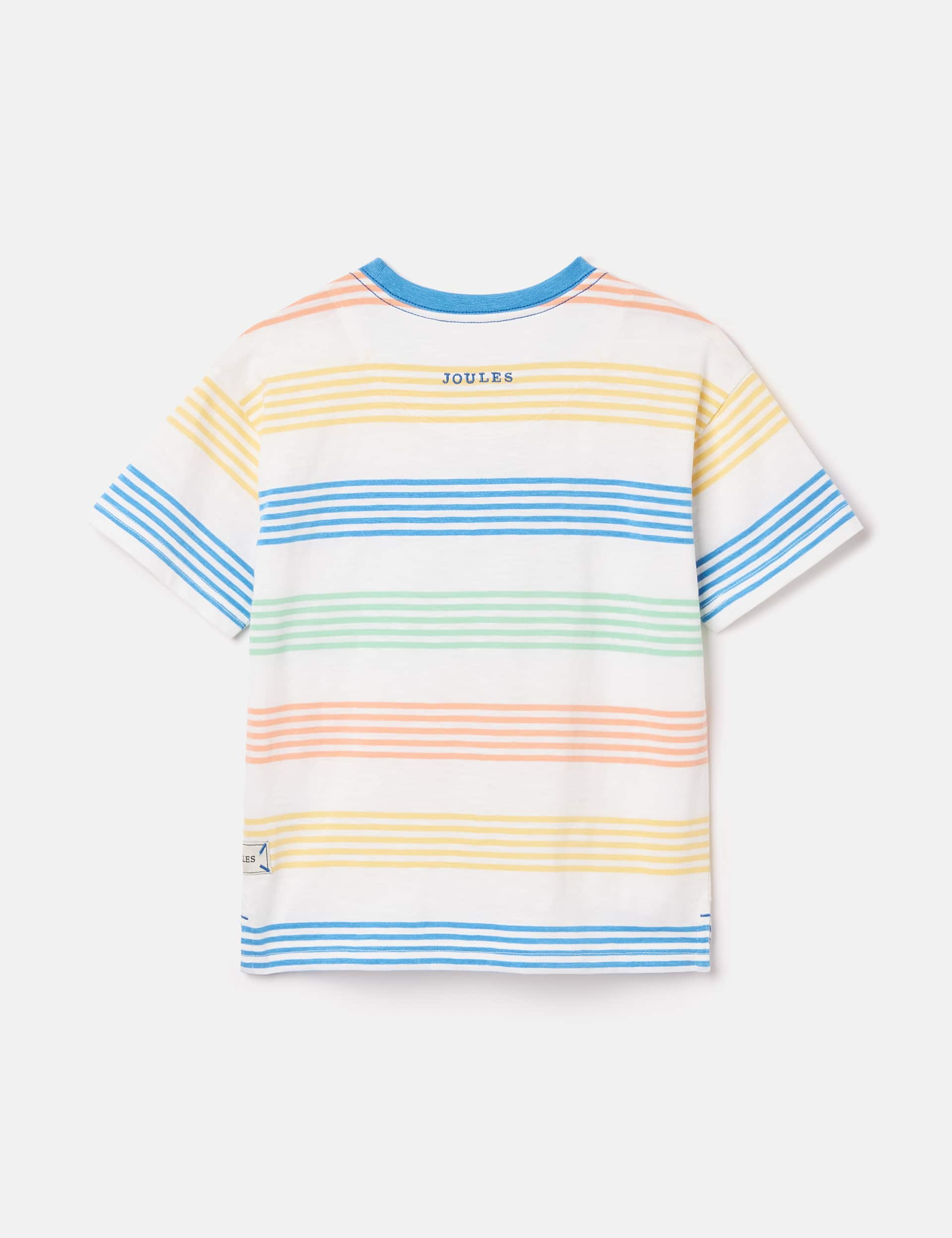 Joules Boys Pure Cotton Striped T-Shirt (2-12 Yrs) - 5y - Cream Mix, Cream Mix