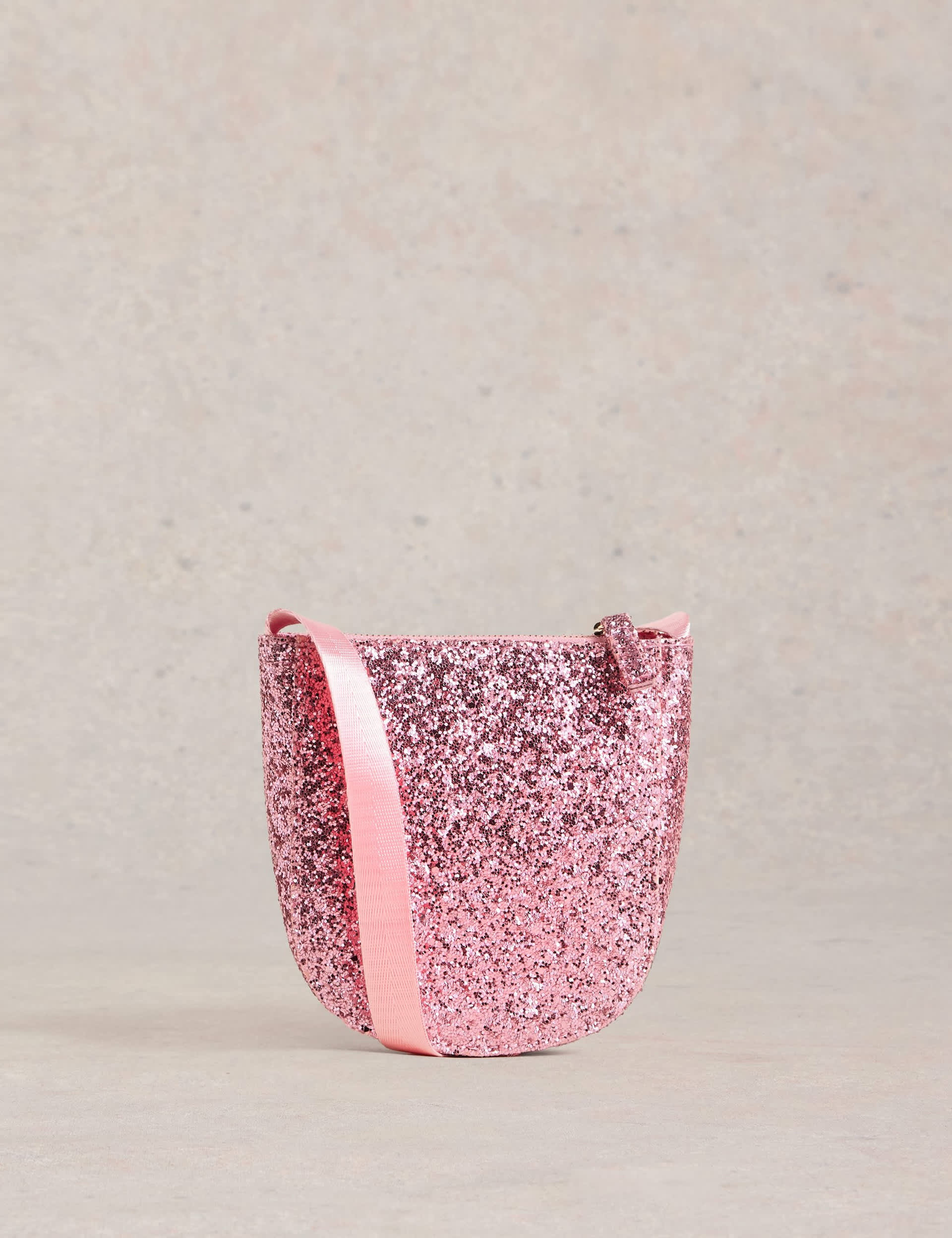 White Stuff Kids Glitter Bag - Pink Mix, Silver,Pink Mix