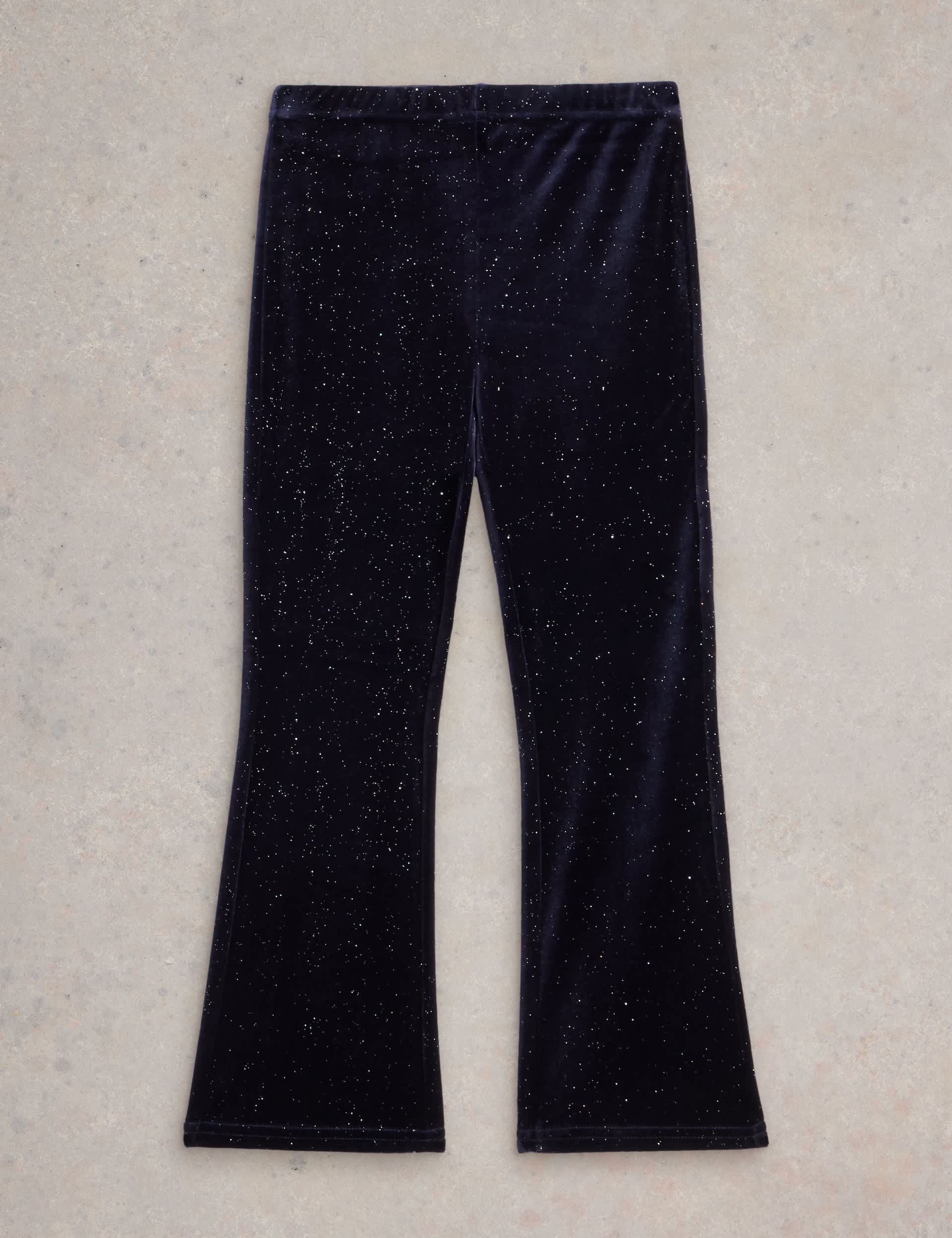 White Stuff Girls Velvet Sparkle Trousers (3-10 Yrs)