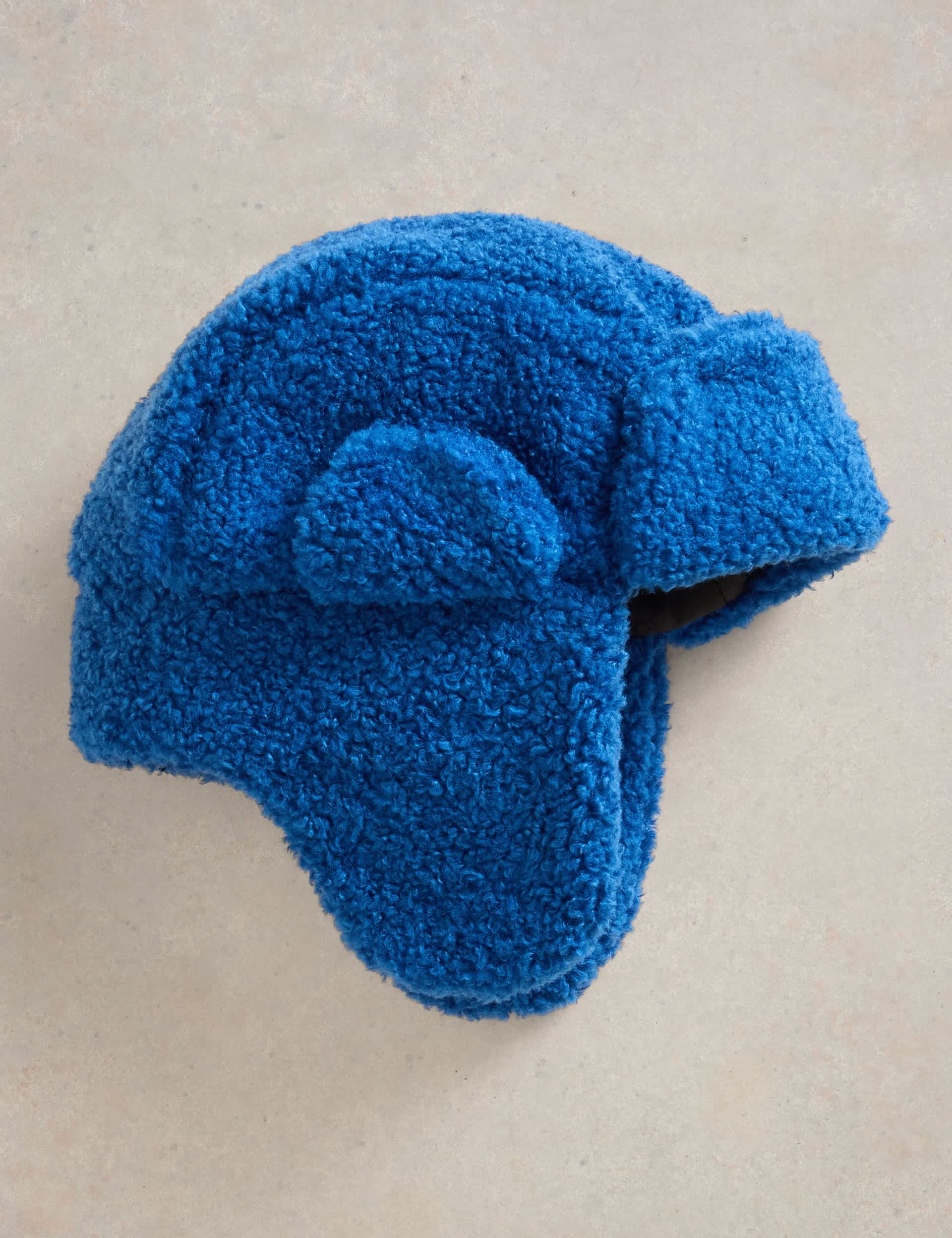 White Stuff Kids Borg Winter Hat - M-L - Blue, Blue