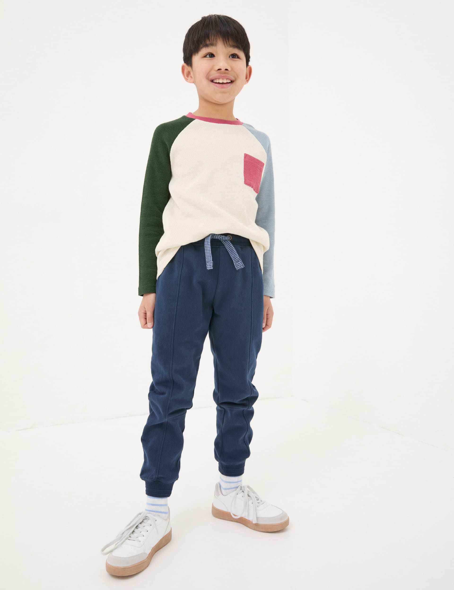 Fatface Boys Pure Cotton Joggers (3-13 Yrs) - 9y - Navy, Navy