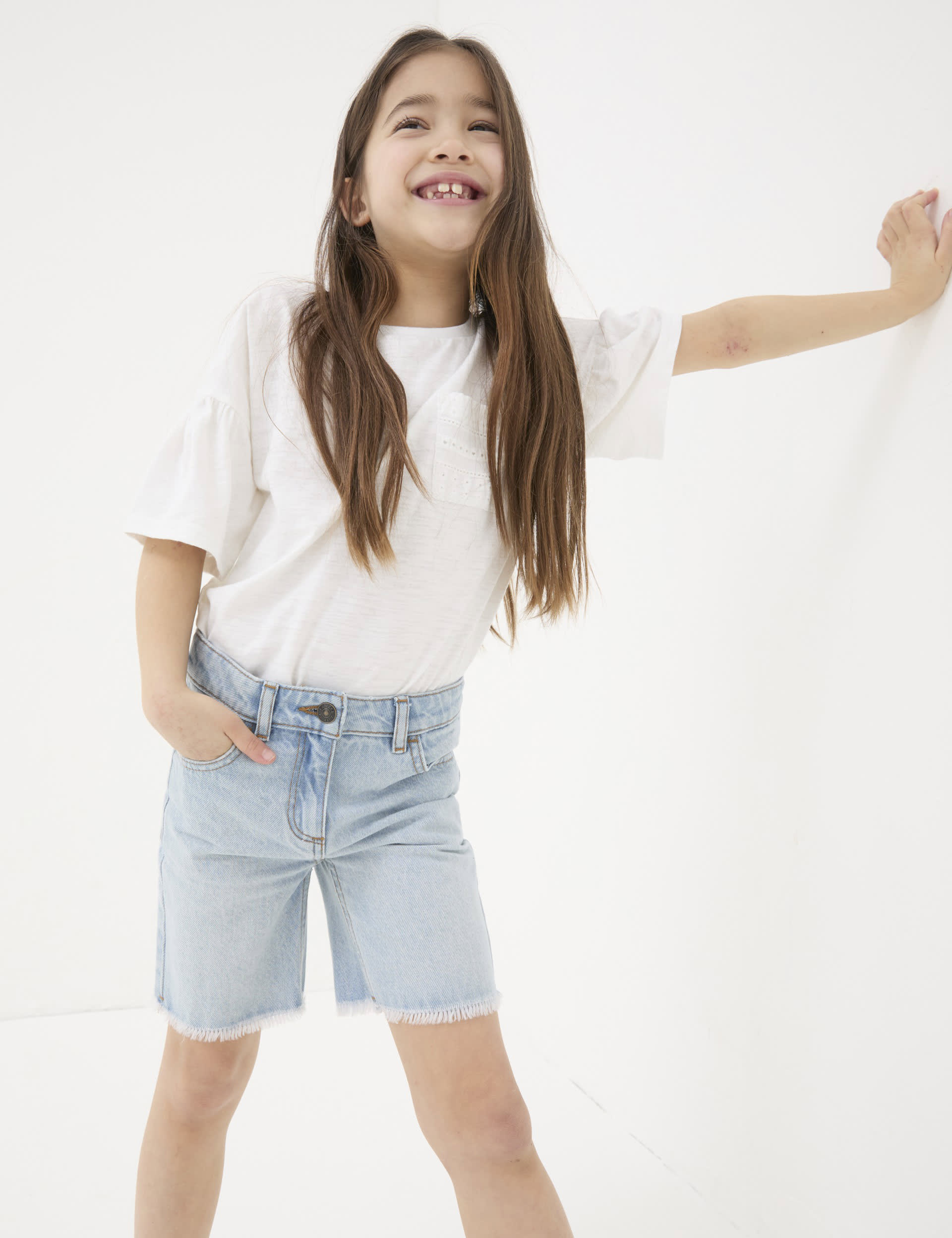 Fatface Girls Denim Shorts (3-13 Yrs)