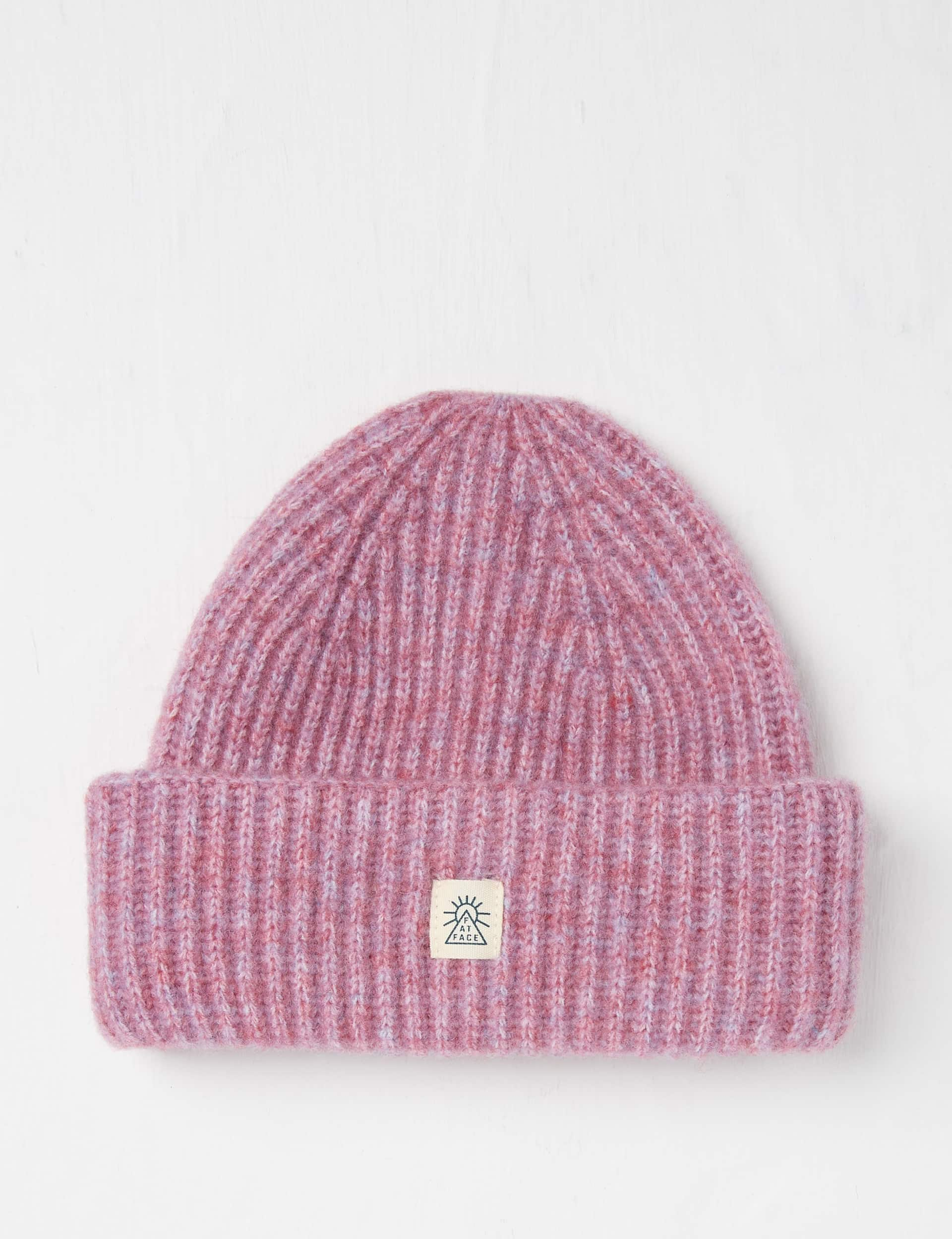 Fatface Kids Knitted Winter Hat (S-L) - M - Pink, Pink