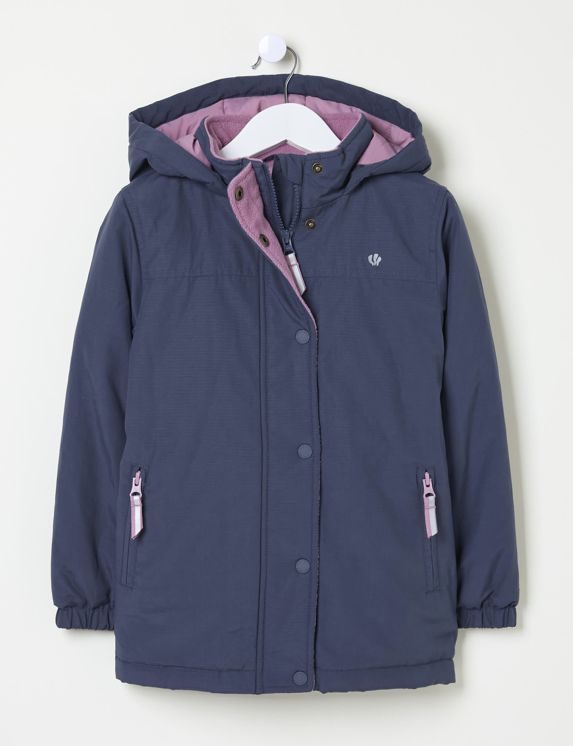 Fatface Girls Cotton Rich Hooded Padded Jacket (3-13 Yrs)