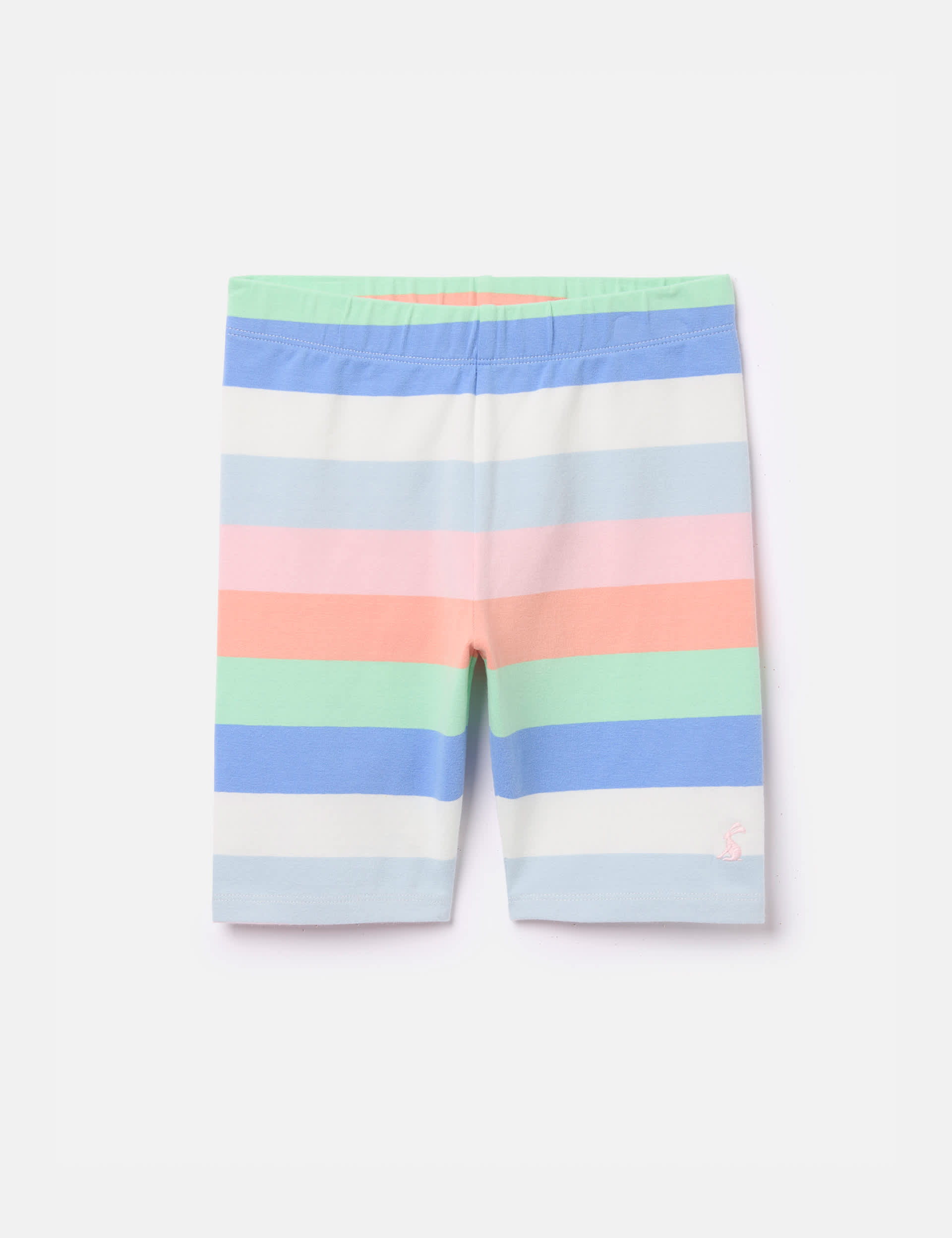 Joules Girls Cotton Rich Striped Cycling Shorts (2-10 Yrs) - 7y - Multi, Multi