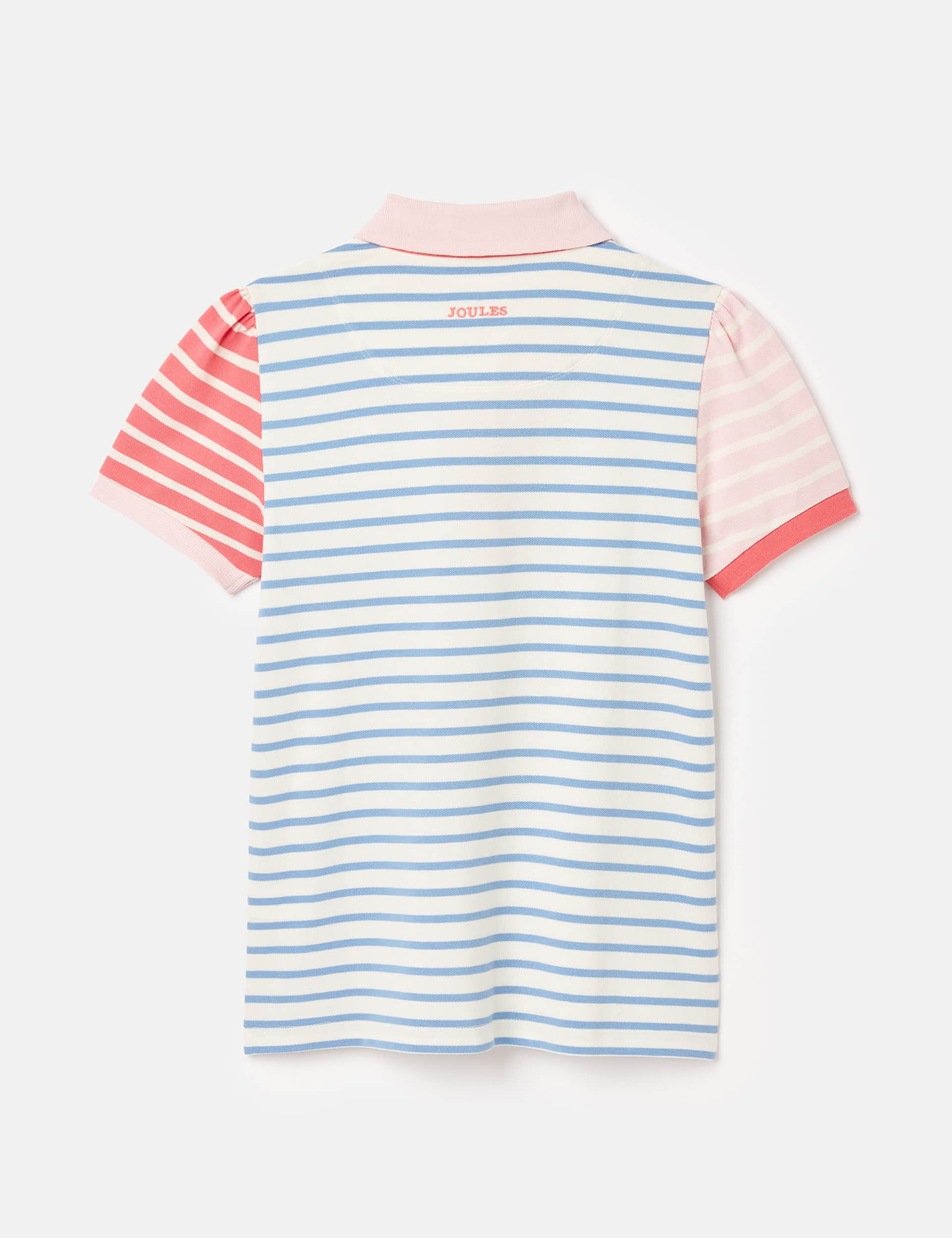 Joules Girls Pure Cotton Striped Polo Shirt (2-12 Yrs) - 7y - Blue, Blue