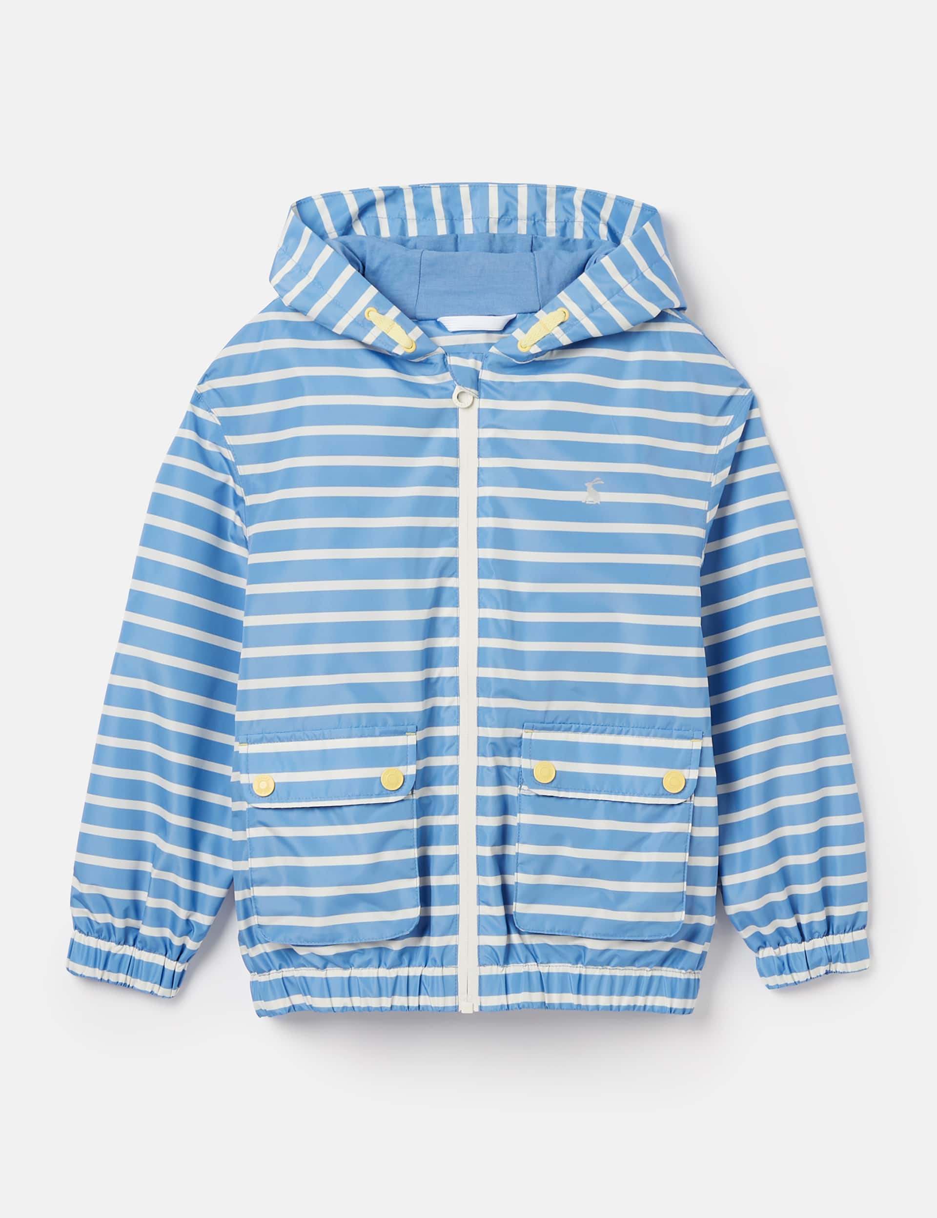 Joules Girls Striped Hooded Raincoat (2-10 Yrs)