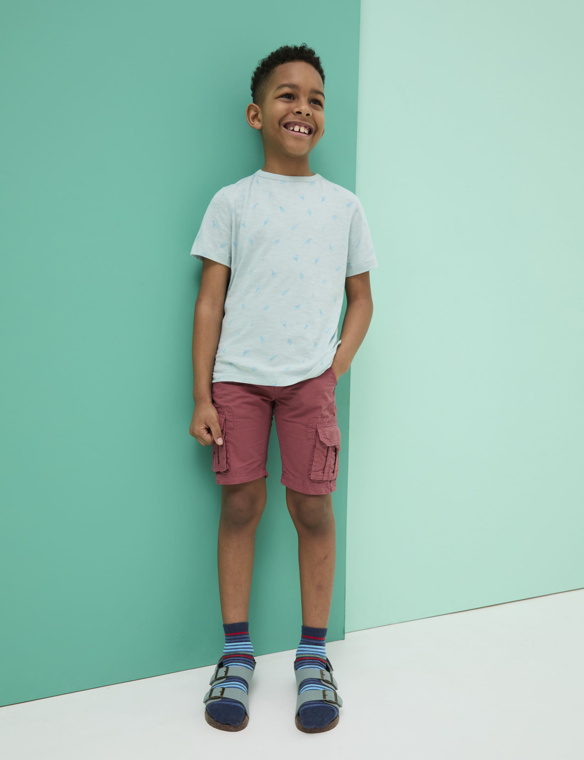 Fatface Boys Pure Cotton Ice Cream T-Shirt (3-13 Yrs)