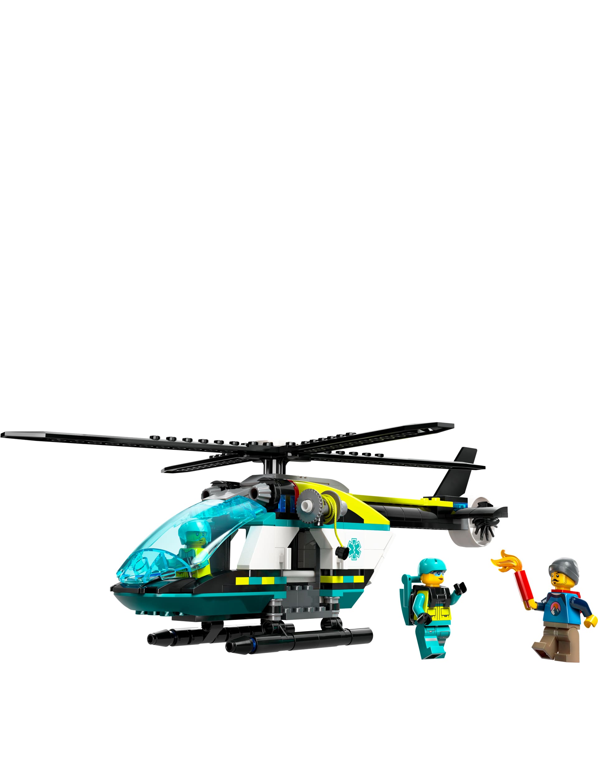 LEGO City Emergency Rescue Helicopter Building Kit 60405 (6+ Yrs)