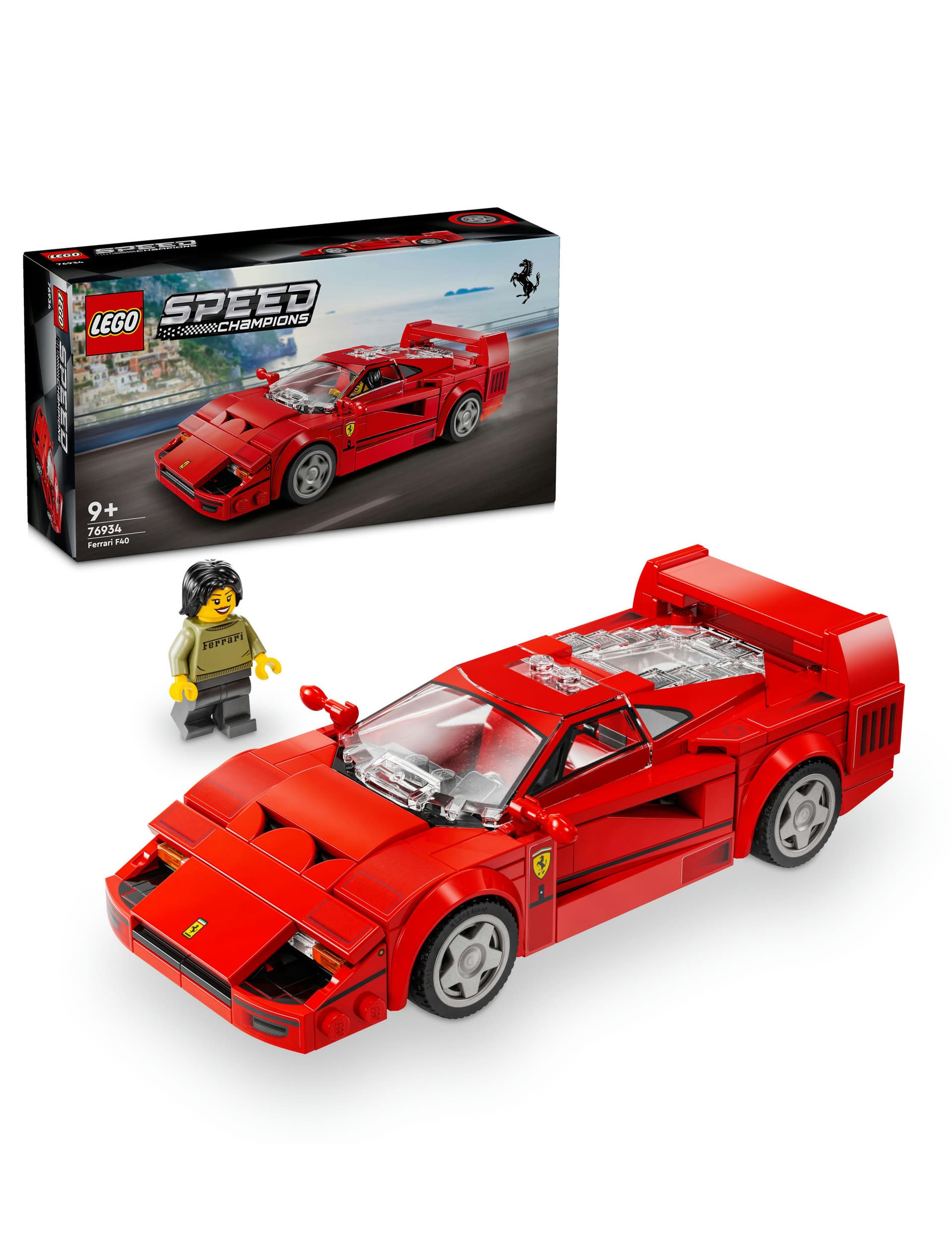 LEGO Speed Champions Ferrari F40 Supercar Vehicle Toy (9+ Yrs)