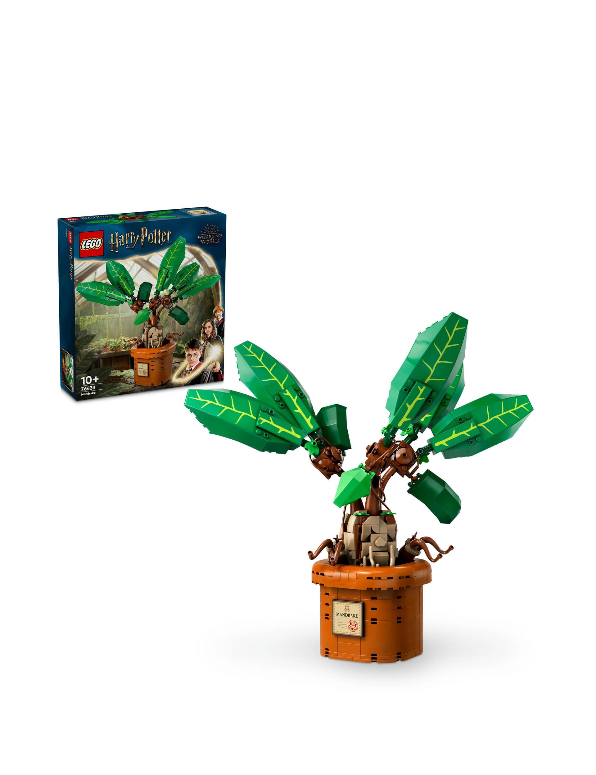 LEGO Harry Potter Mandrake Plant Toy, Magical Gift 76433 (10+ Yrs)