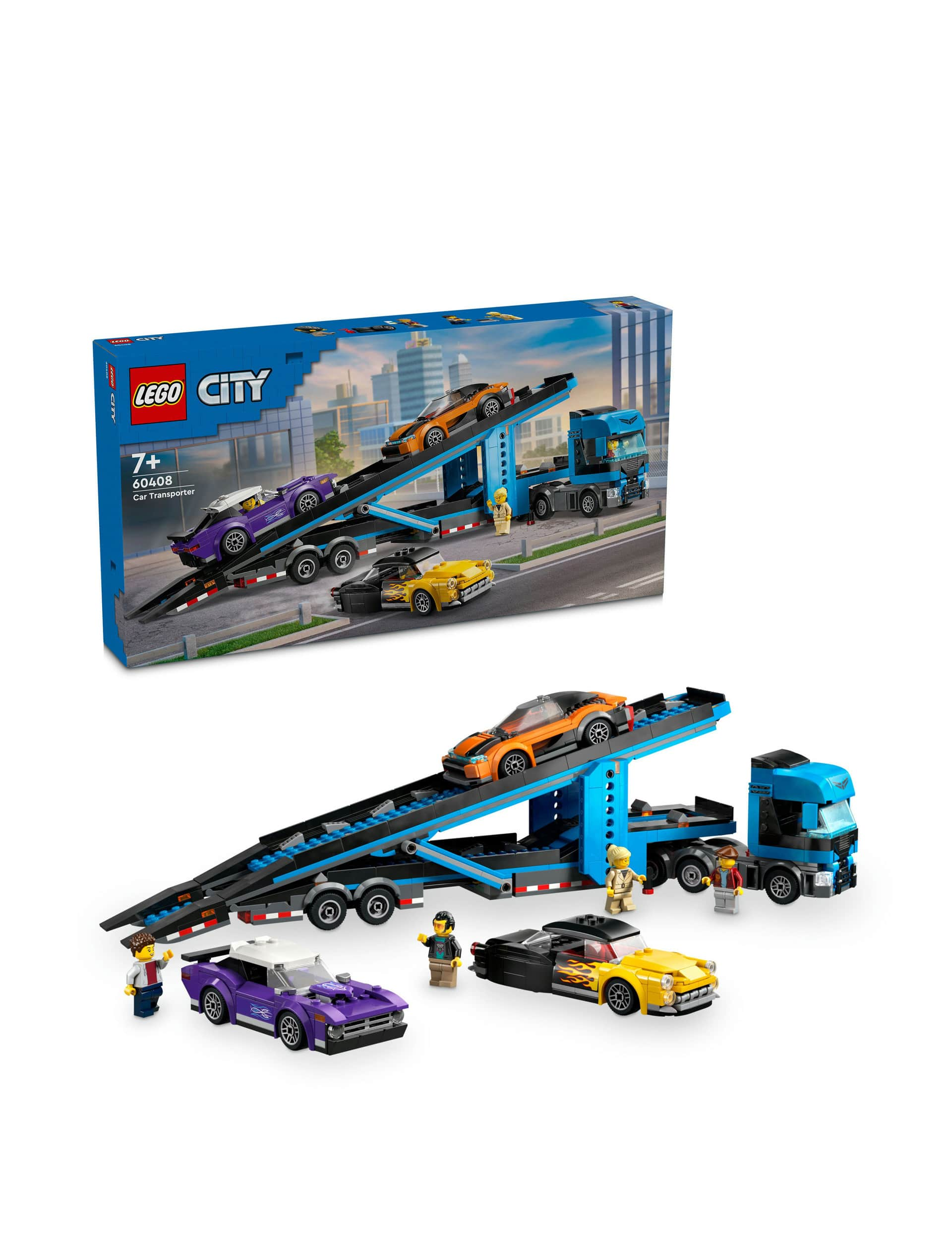 LEGO City Car Transporter Truck with Sports Cars 60408 (7+ Yrs)