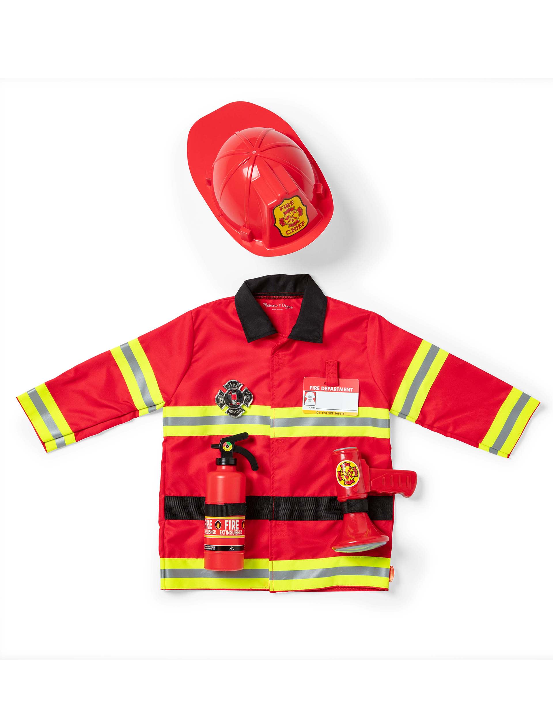 Melissa & Doug Fire Chief Role Play Costume Set (3-5 Yrs)