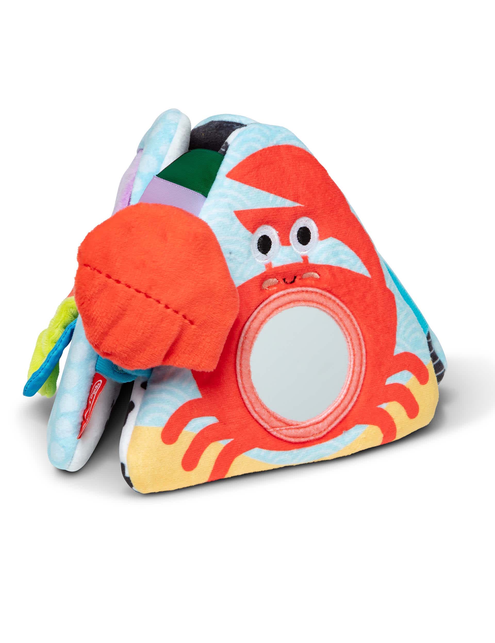 Melissa & Doug Ocean Tummy Time Triangle Soft Toy (0-6 Mths)