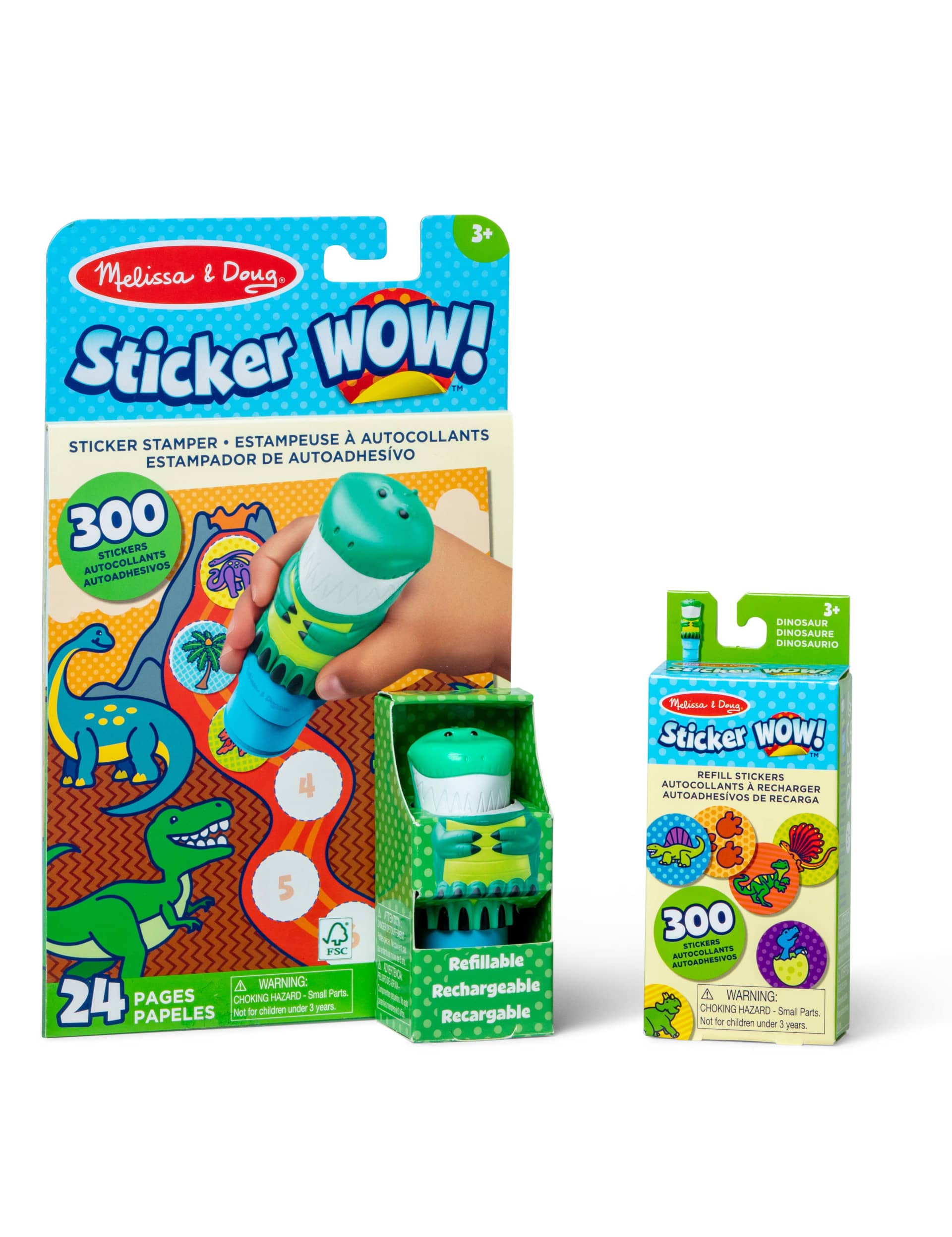 Melissa & Doug Sticker Wow Dinosaur Bundle (3-7 Yrs)