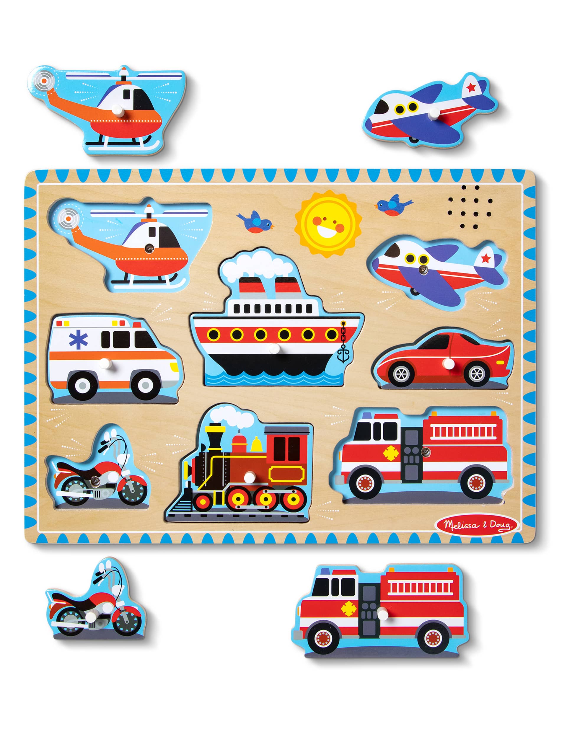 Melissa & Doug Vehicles Sound Puzzle (2-5 Yrs)