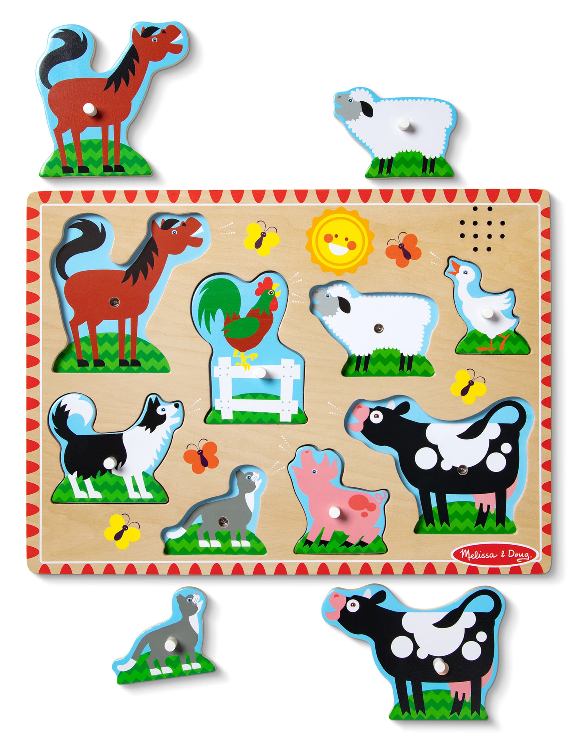 Melissa & Doug Farm Animals Sound Puzzle (2-5 Yrs)