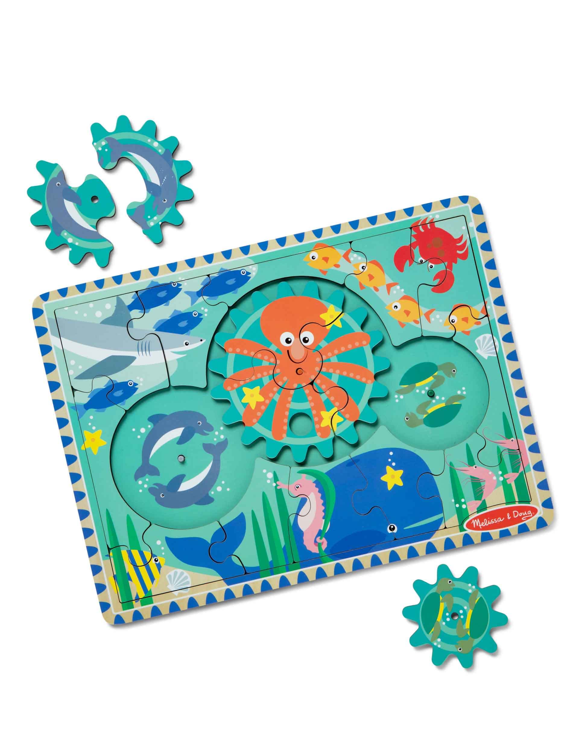 Melissa & Doug Underwater Wooden Gear Puzzle (3-5 Yrs)