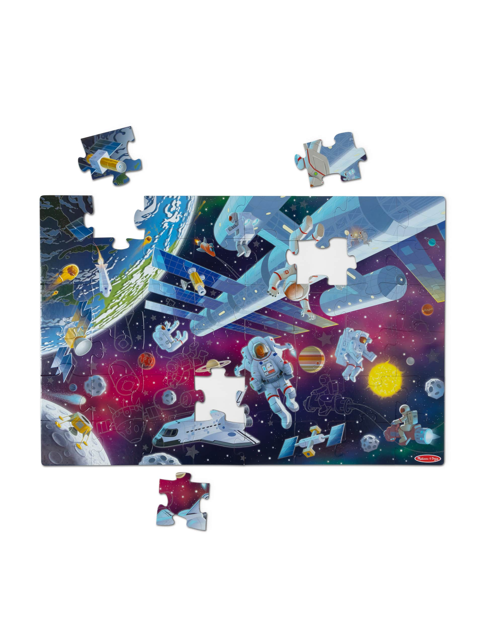 Melissa & Doug Outer Space Glow In The Dark Puzzle (3-6 Yrs)