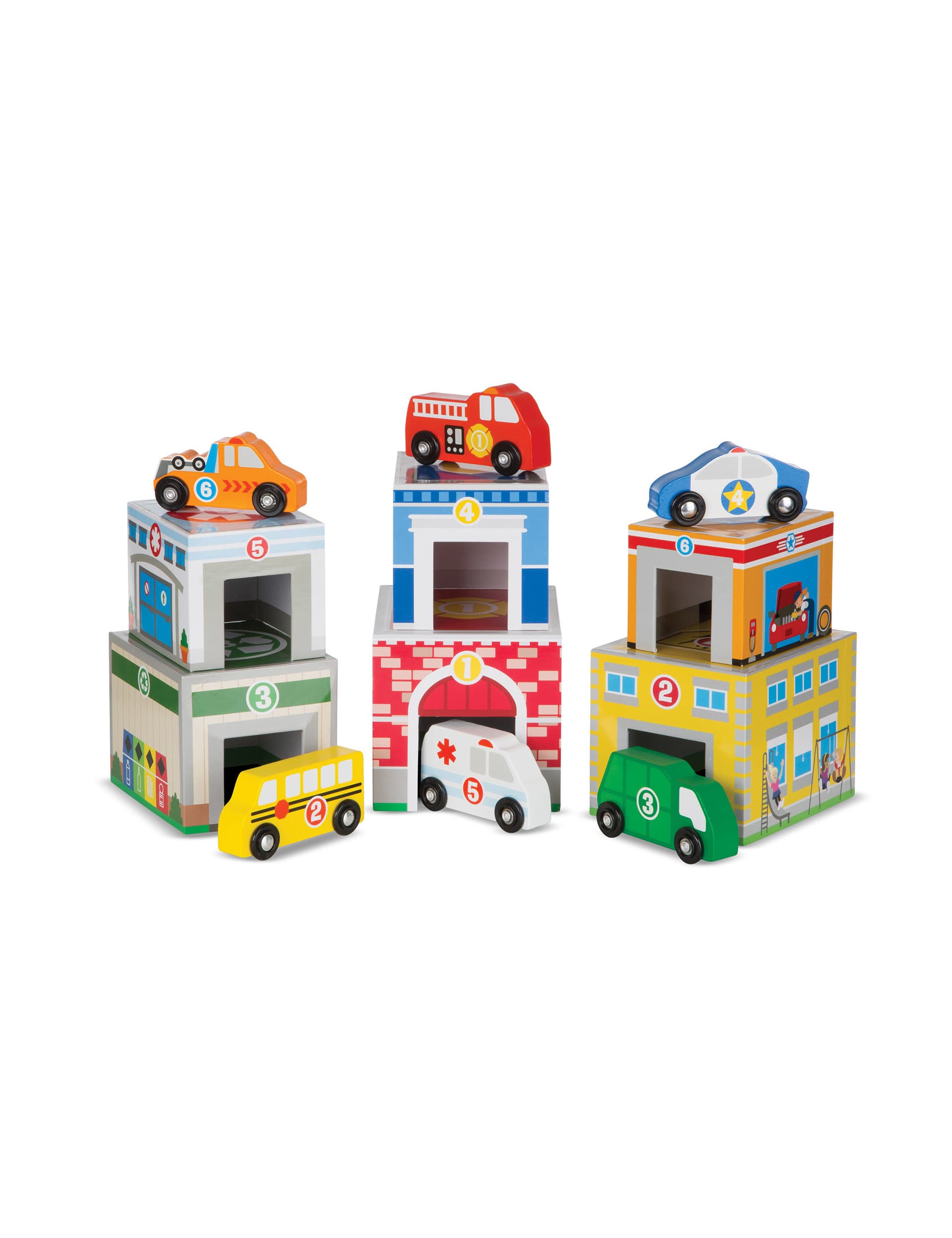 Melissa & Doug Nesting & Sorting Buildings (2-6 Yrs)