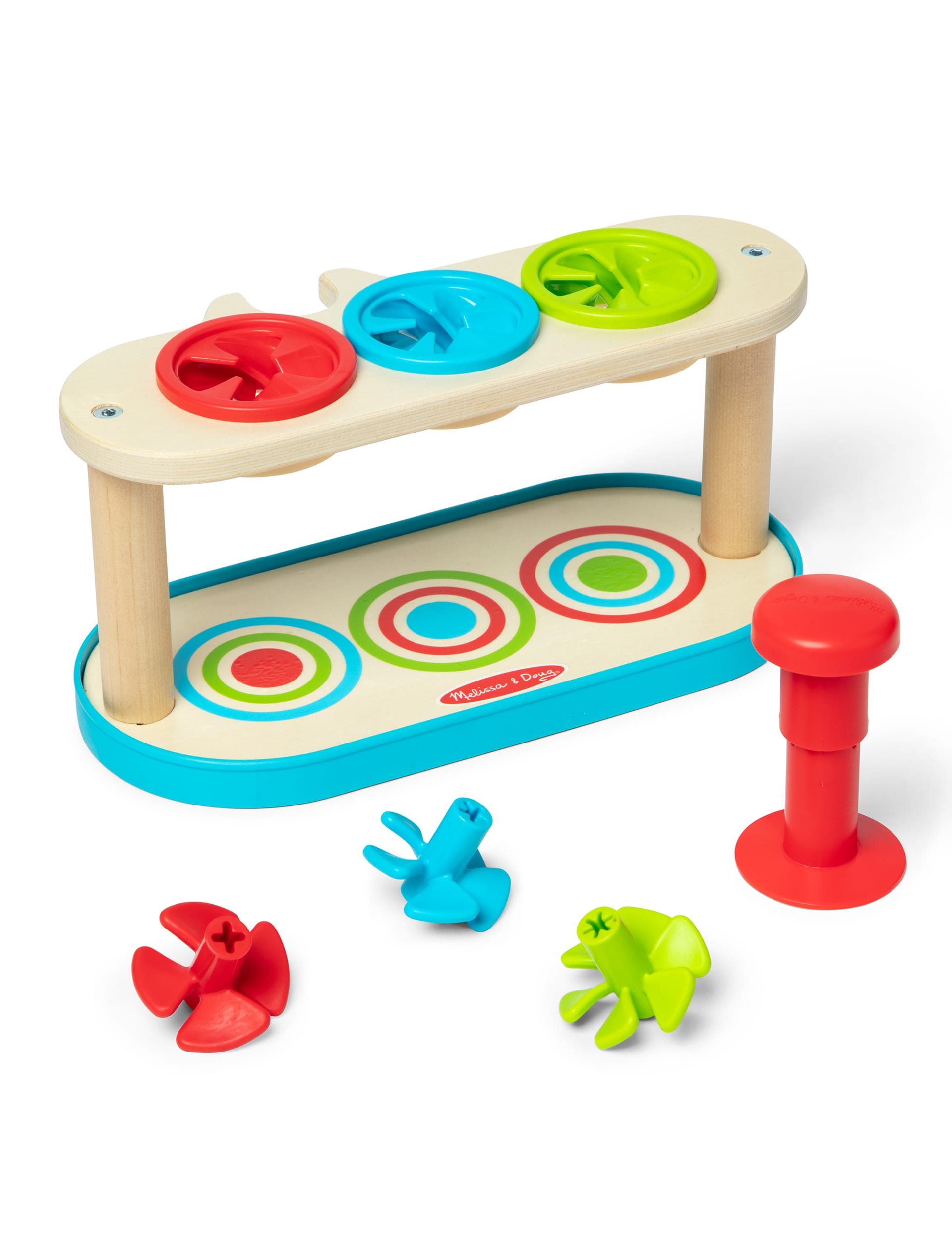 Melissa & Doug Match & Push Spinning Tops (2-5 Yrs)