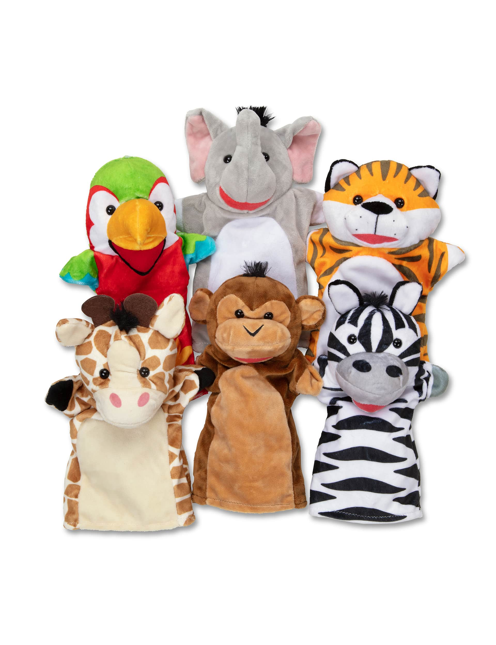 Melissa & Doug Safari Buddies Hand Puppets (2-8 Yrs)