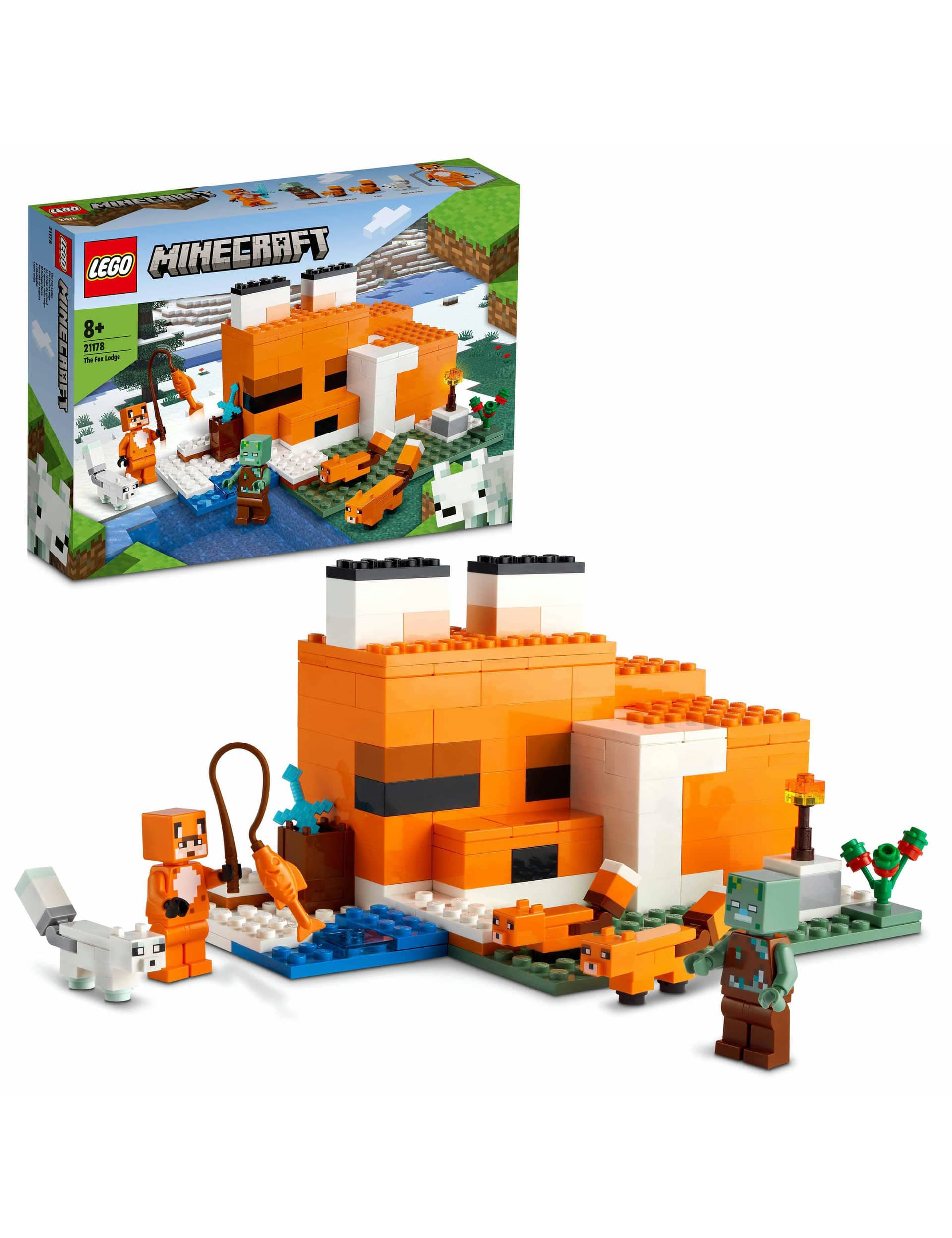 LEGO Minecraft The Fox Lodge 21178 (8+ Yrs)