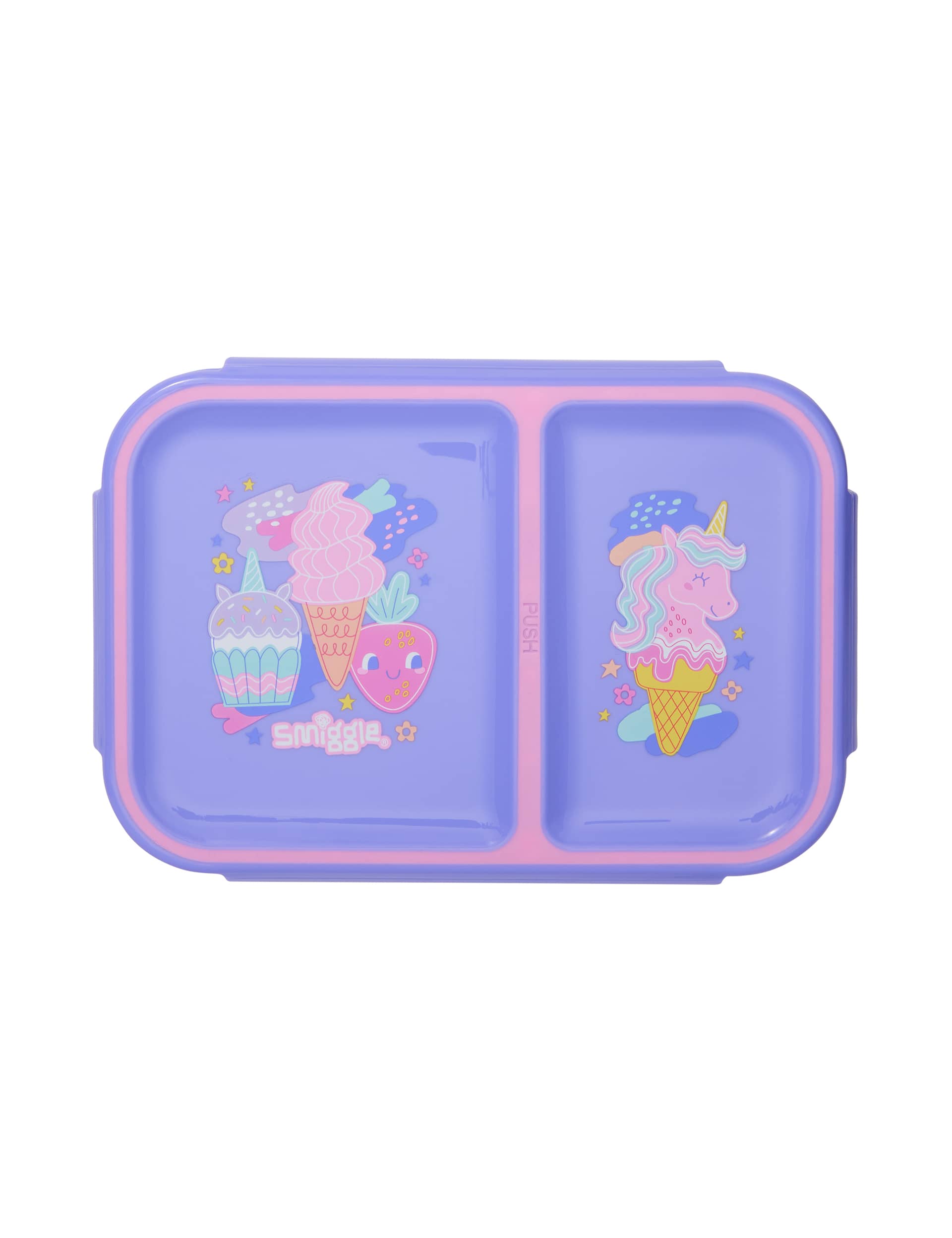 Smiggle Kids Lunch Box (3+ Yrs) - Lilac Mix, Lilac Mix,Grey Mix