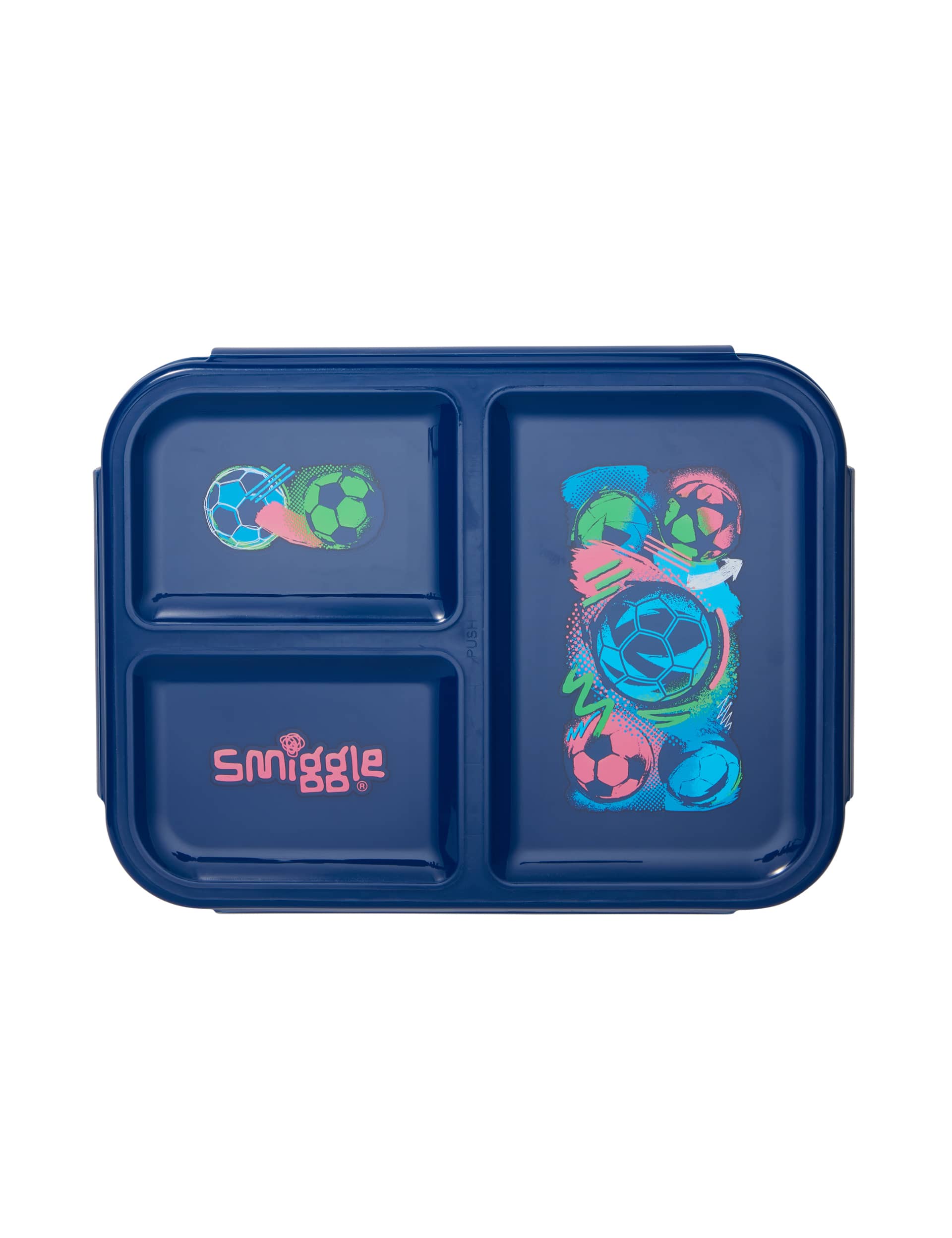 Smiggle Kids Design Lunch Box (3+ Yrs) - Navy Mix, Navy Mix,Black Mix