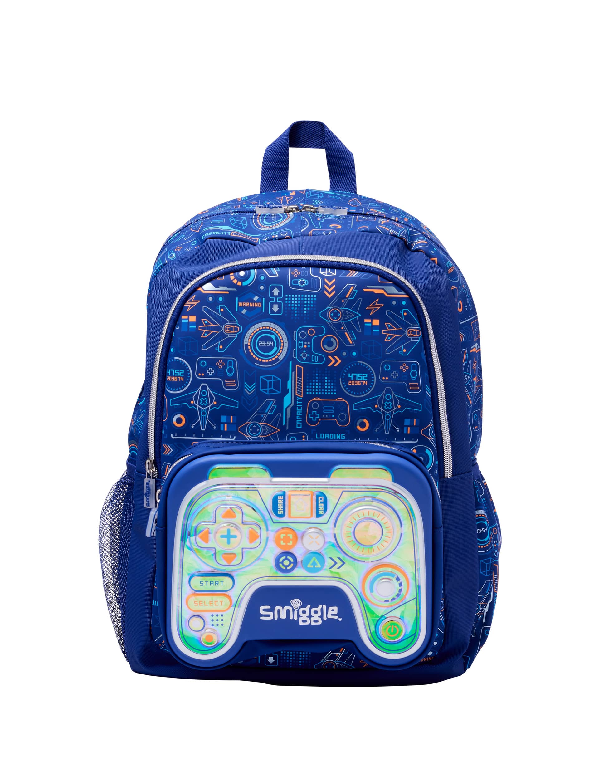 Smiggle Kids Printed Backpack (3+ Yrs) - Navy Mix, Navy Mix