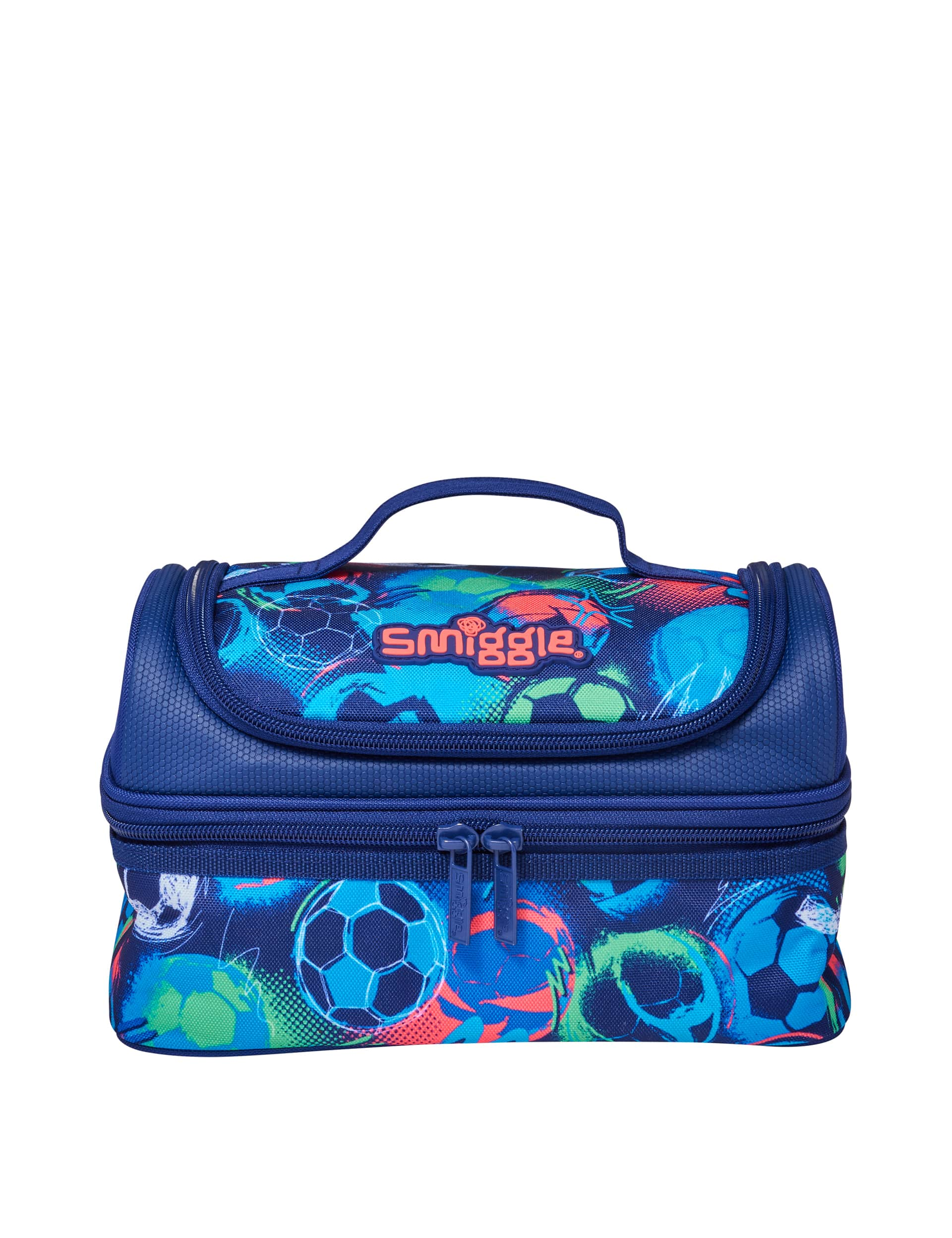 Smiggle Kids Printed Lunch Box (3+ Yrs) - Navy Mix, Navy Mix,Black Mix,Black/Grey