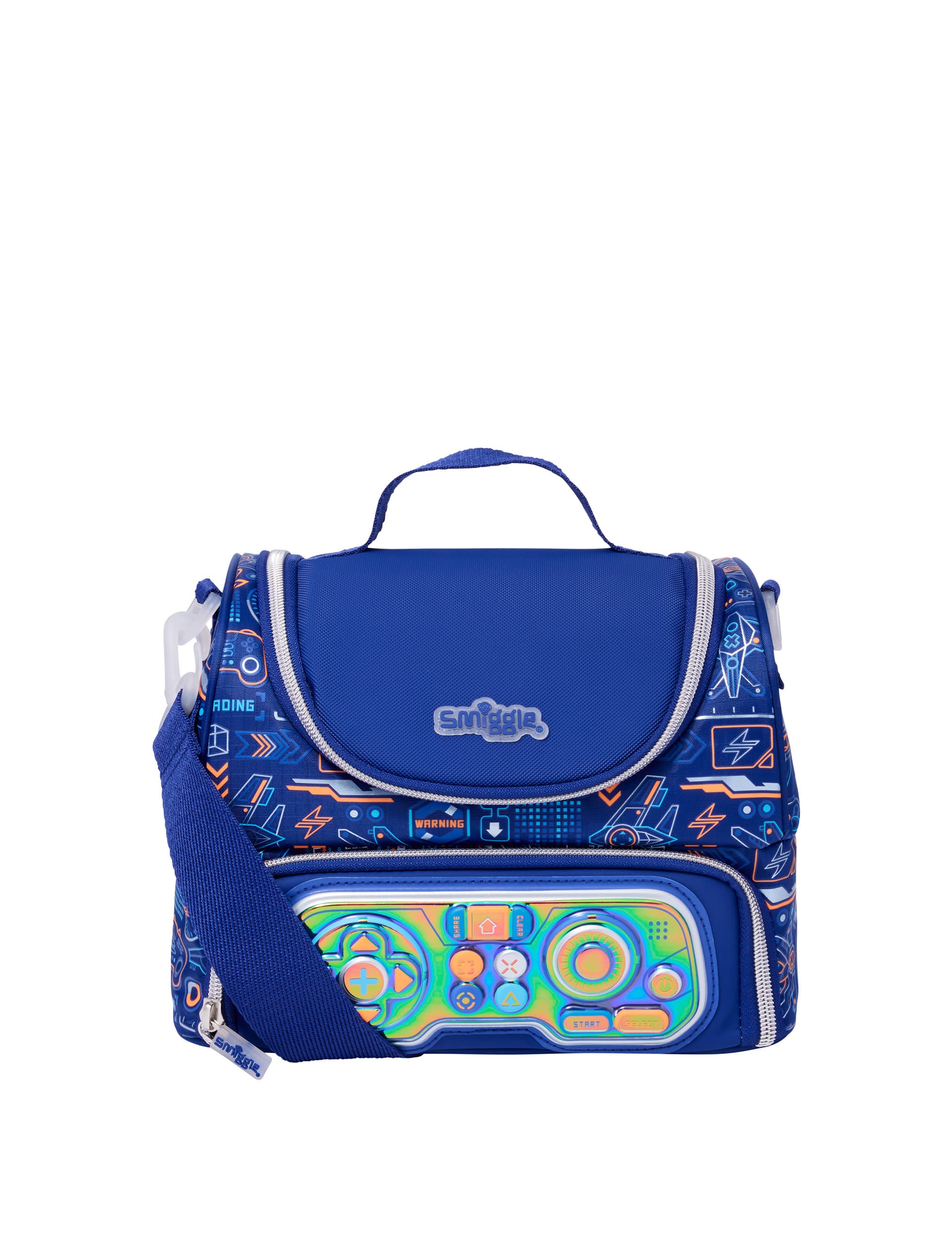 Smiggle Kids Printed Lunch Box (3+ Yrs) - Navy Mix, Navy Mix