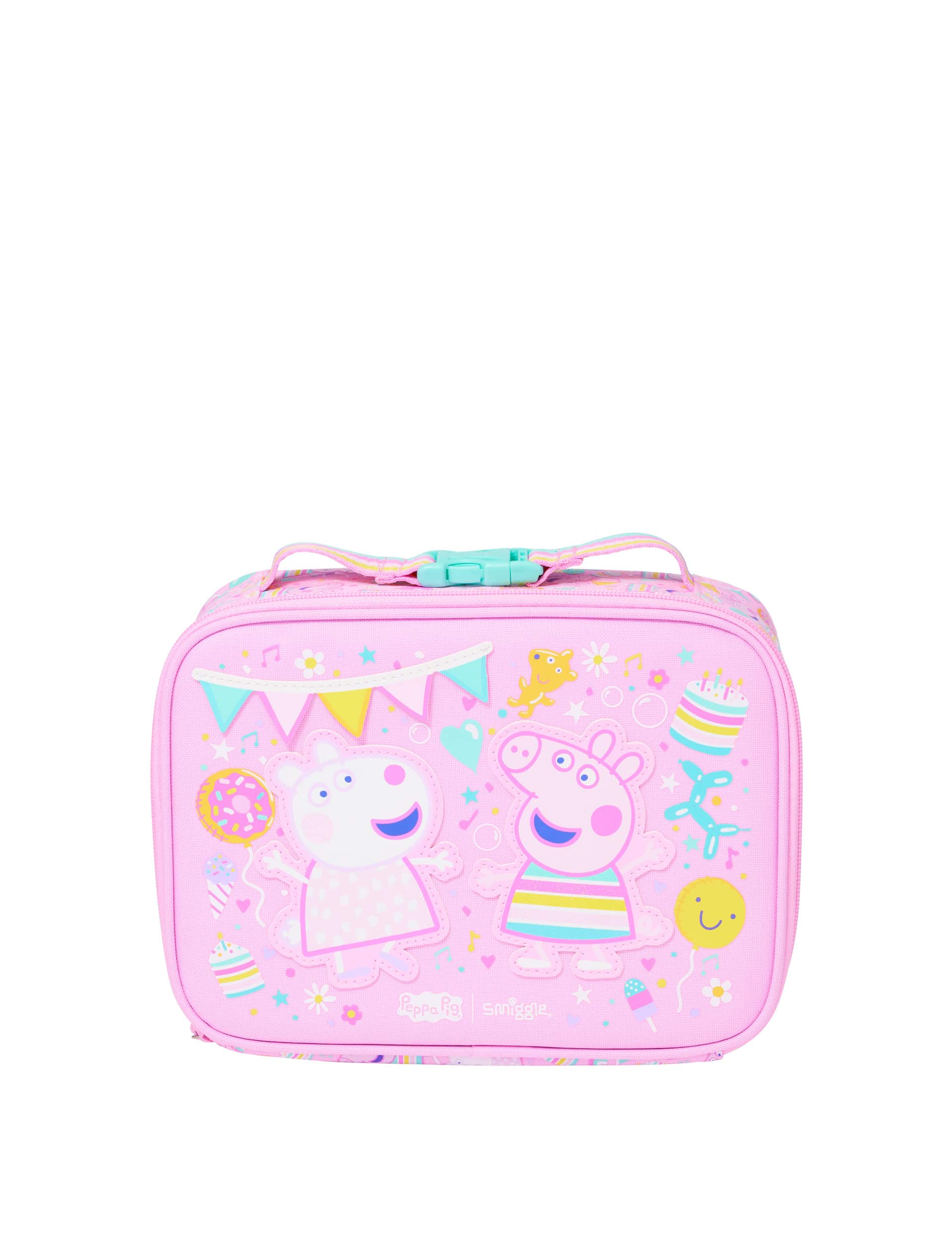 Smiggle Kids Printed Lunch Box (3+ Yrs) - Pink Mix, Pink Mix