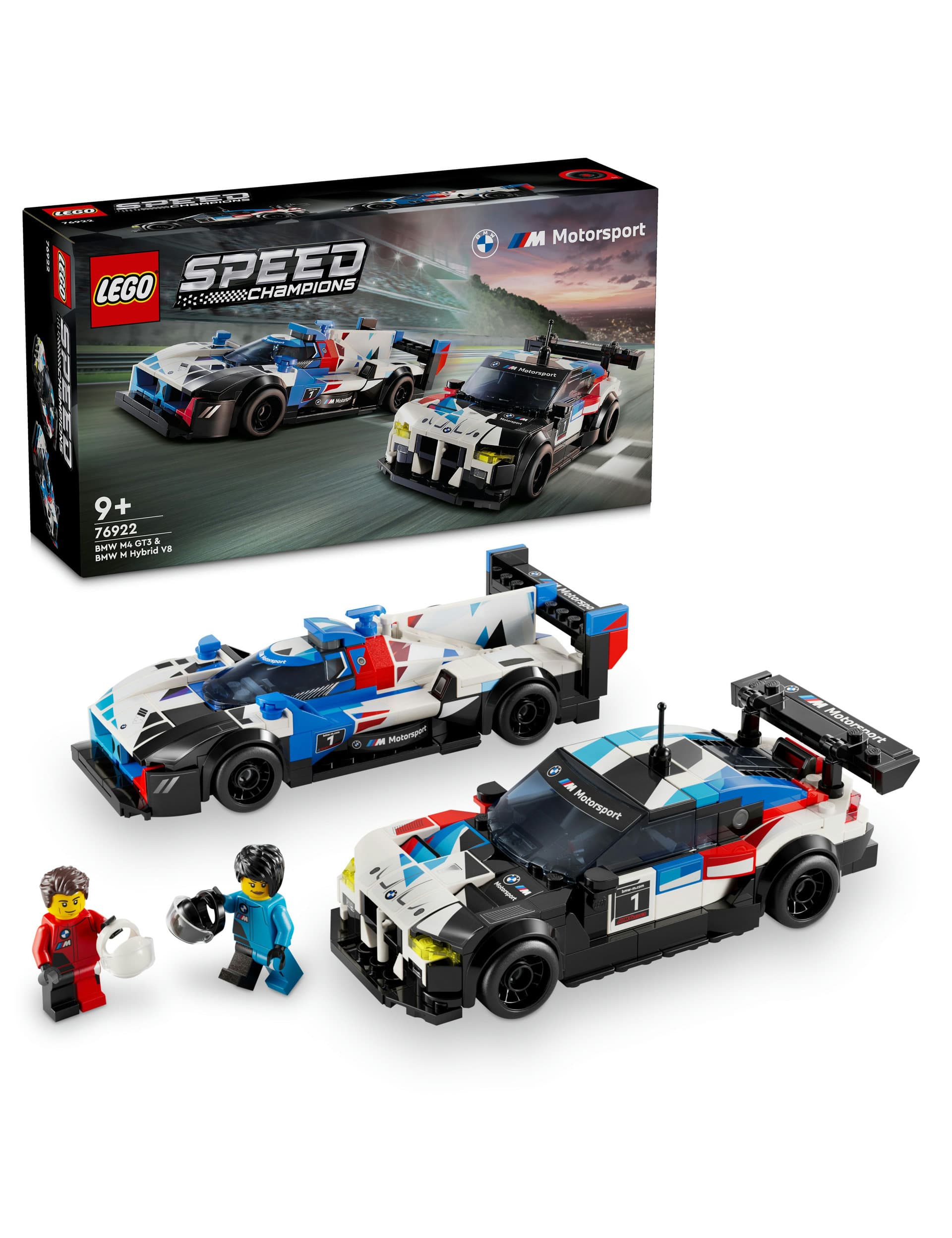 LEGO Speed Champions BMW M4 GT3 & BMW M Hybrid V8 Race Cars 76922 (9+ Yrs)