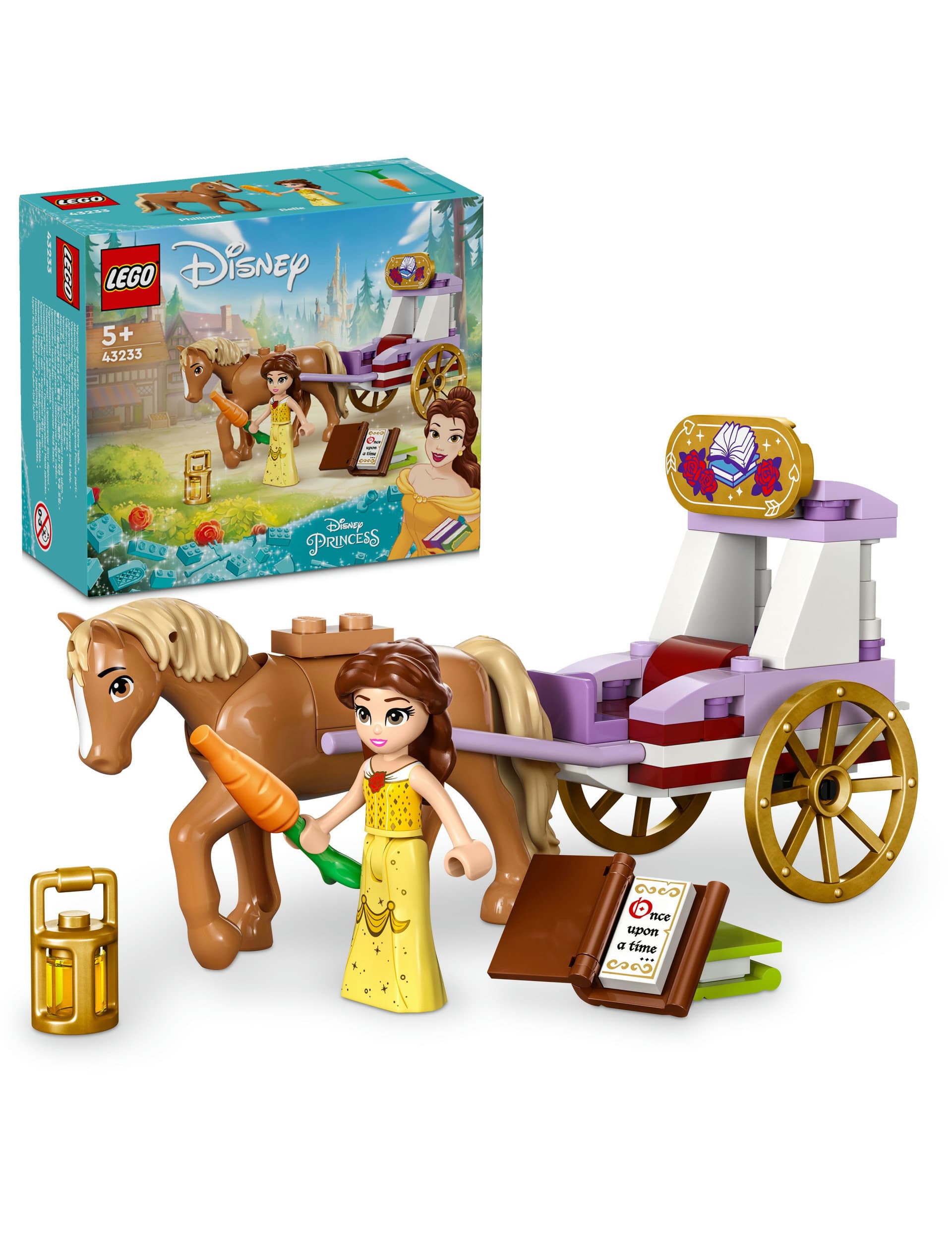 LEGO ? Disney Princess Belle's Storytime Horse Carriage 43233 (5+ Yrs)