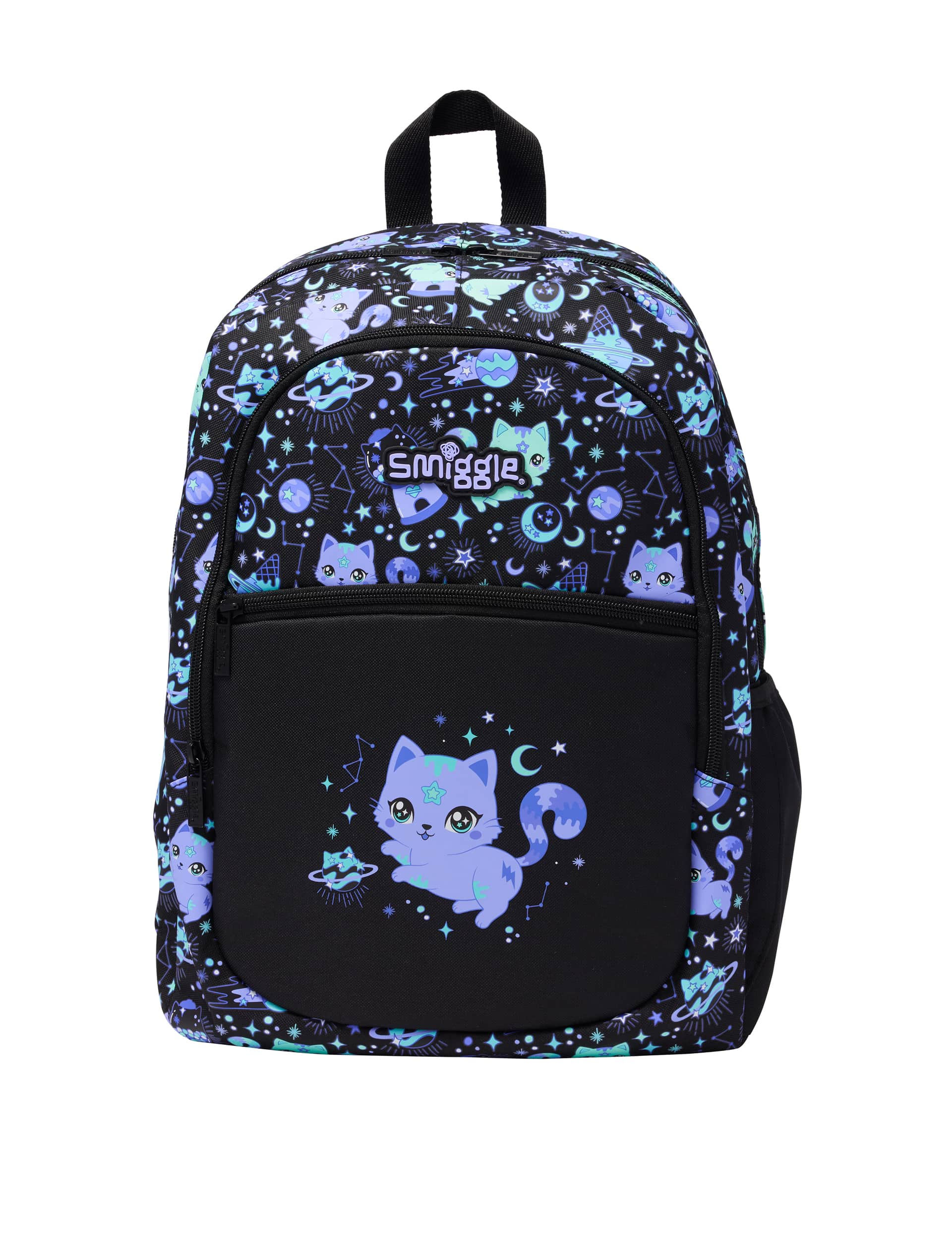 Smiggle Kids Printed Backpack - Black Mix, Black Mix