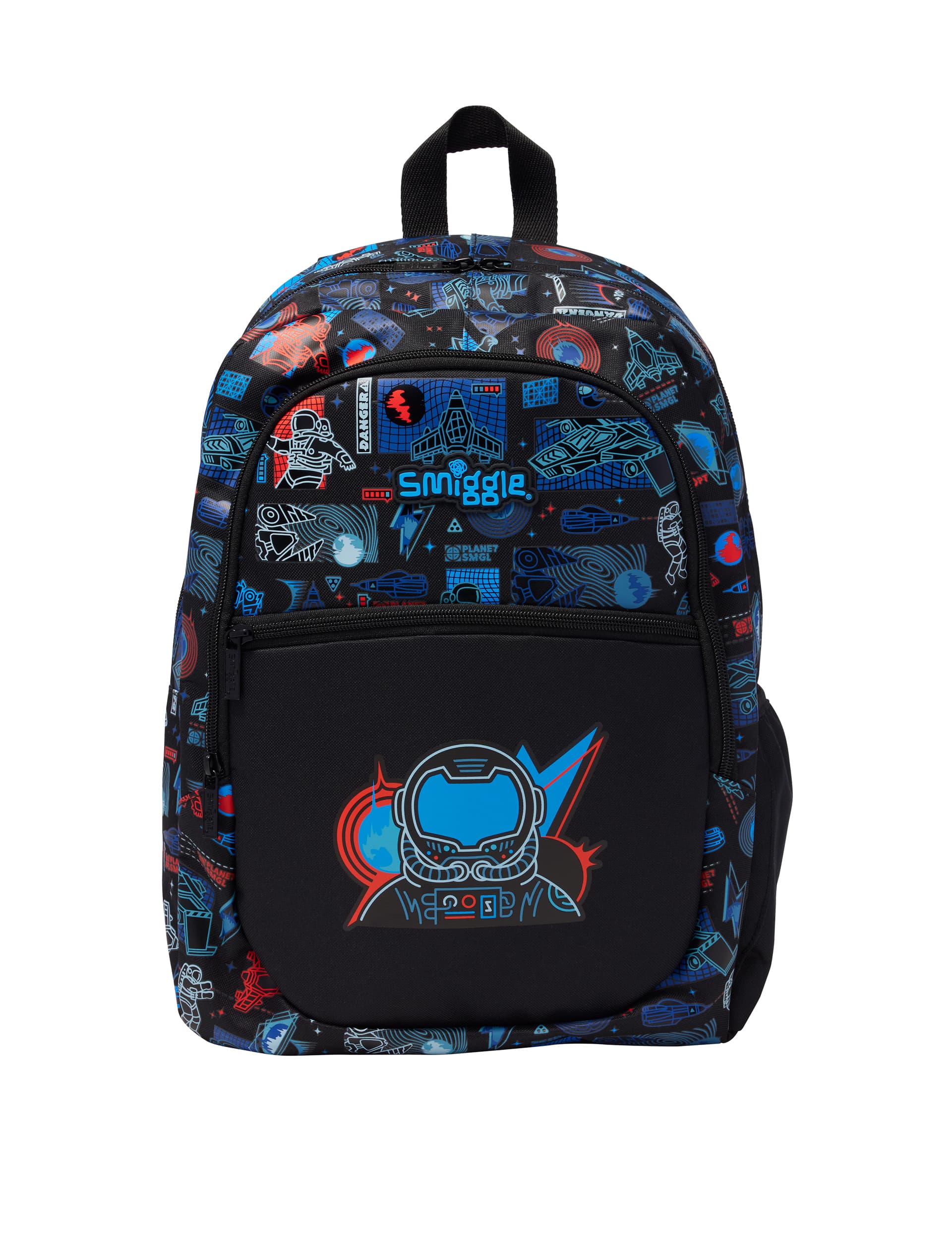 Smiggle Kids Printed Backpack - Black Mix, Black Mix