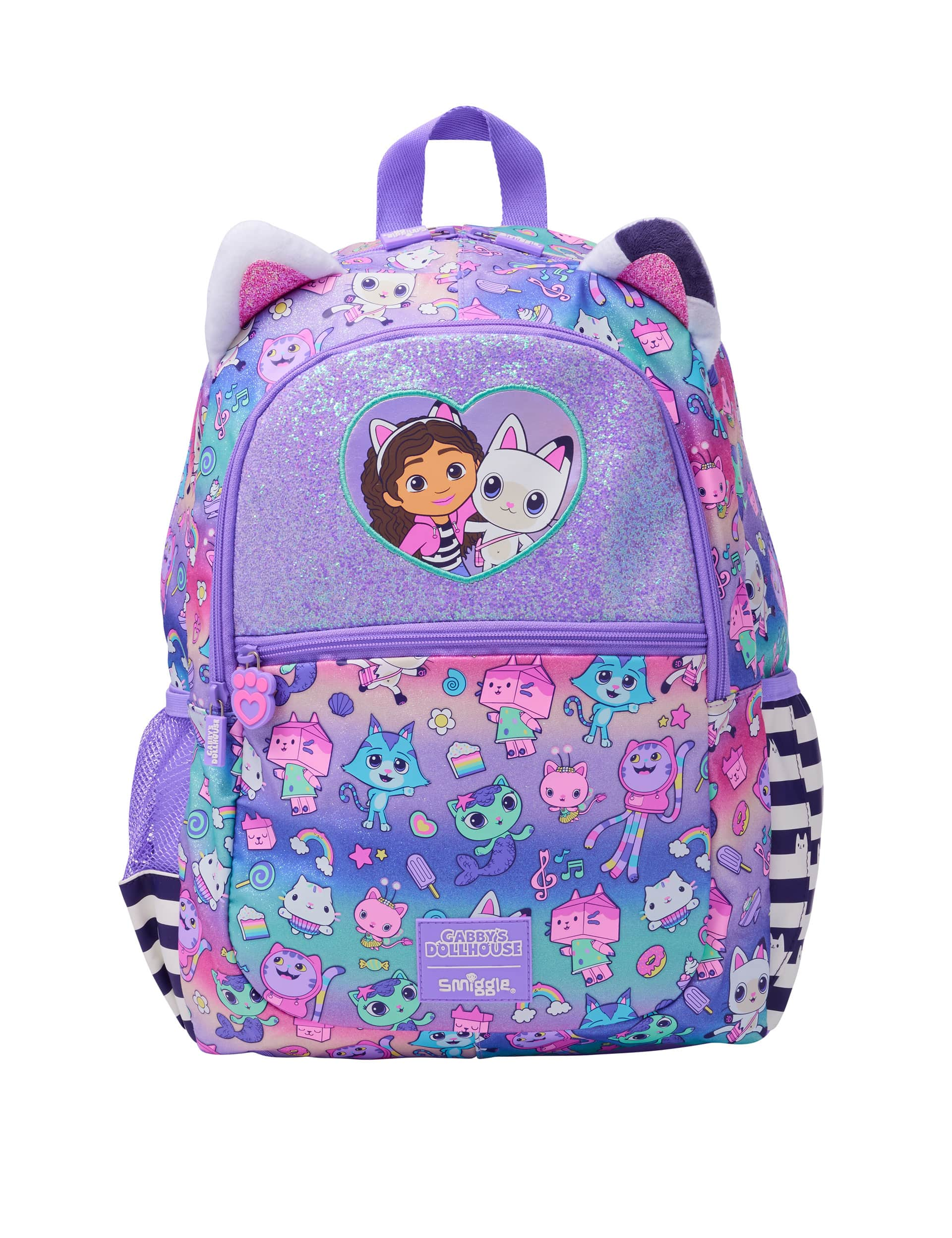 Smiggle Kids Gabby's Dollhouse Backpack (3+ Yrs) - Purple Mix, Purple Mix